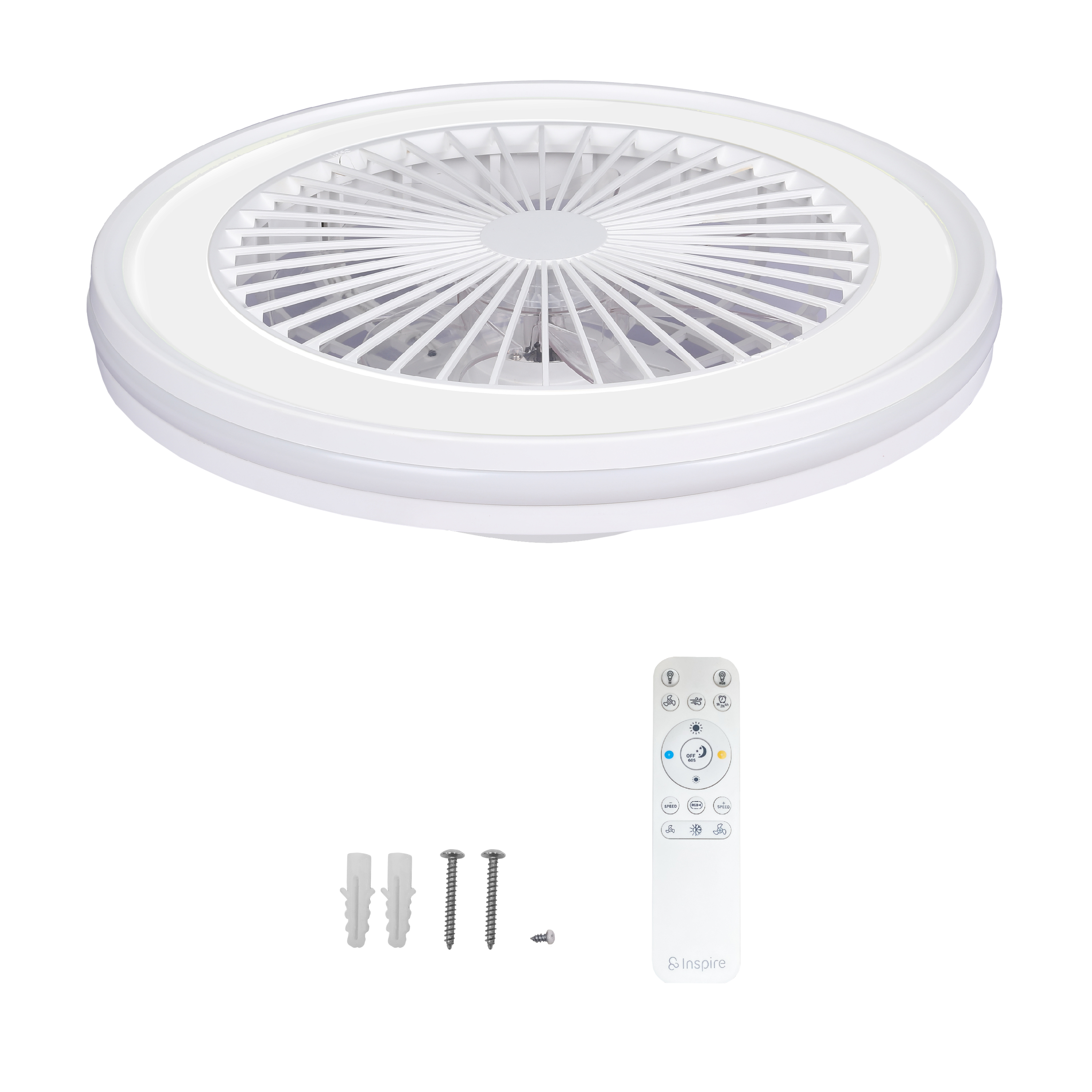 Lampowentylator Rafaga biały śr. 47 cm RGB LED Inspire - 7