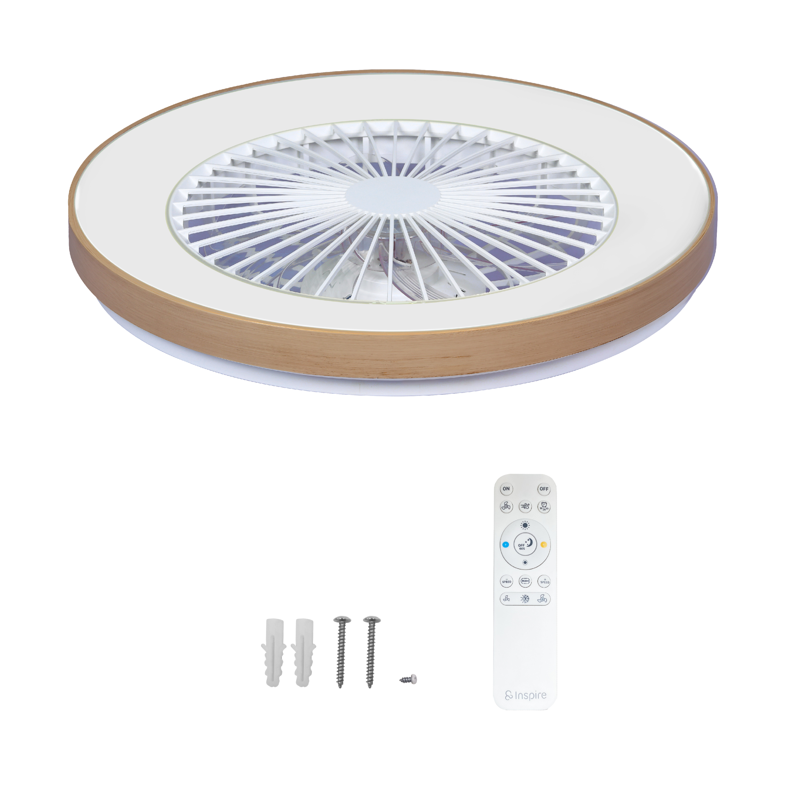 Lampowentylator Estepa śr. 58 cm RGB 7650 lm LED Inspire - 7