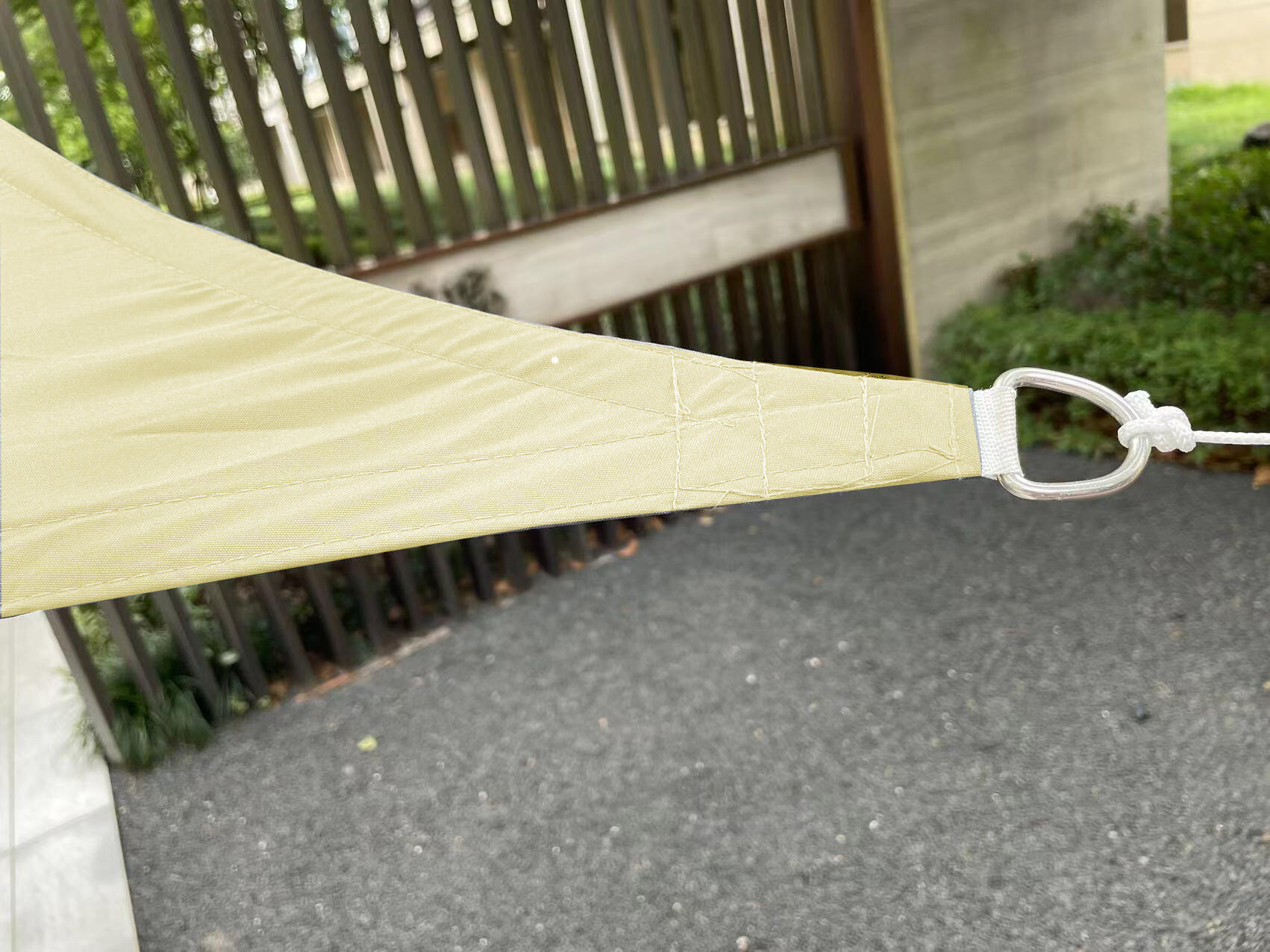 Toldo vela rectangular Coversun 3x4 metros beige - 2