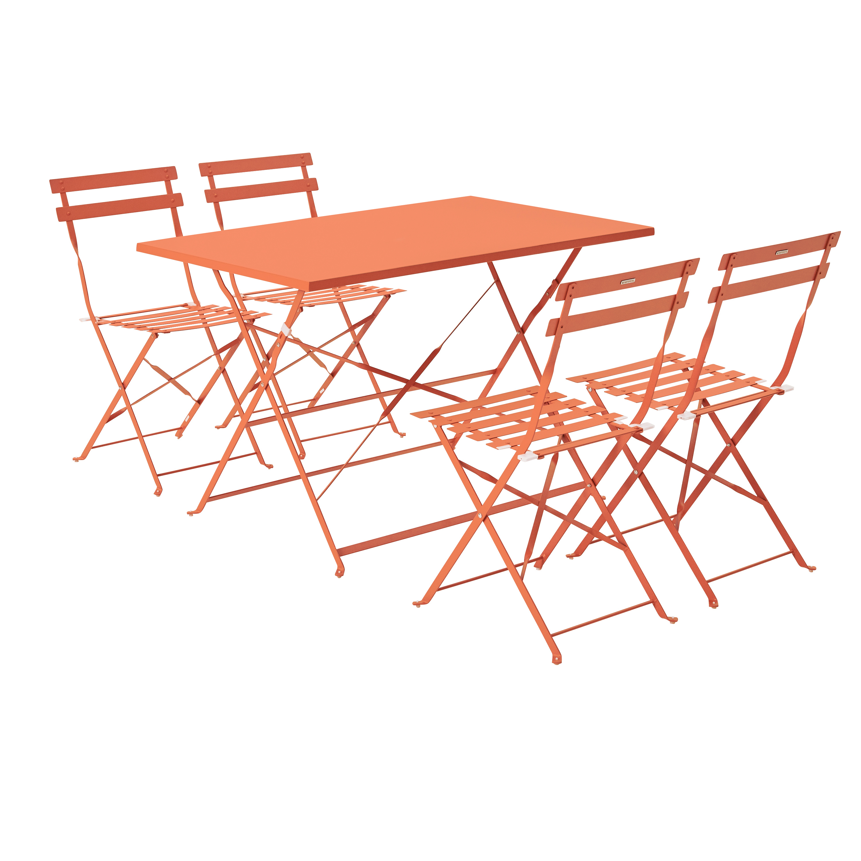 Table pliante NATERIAL Flora II rectangulaire 110x70cm orange - 8