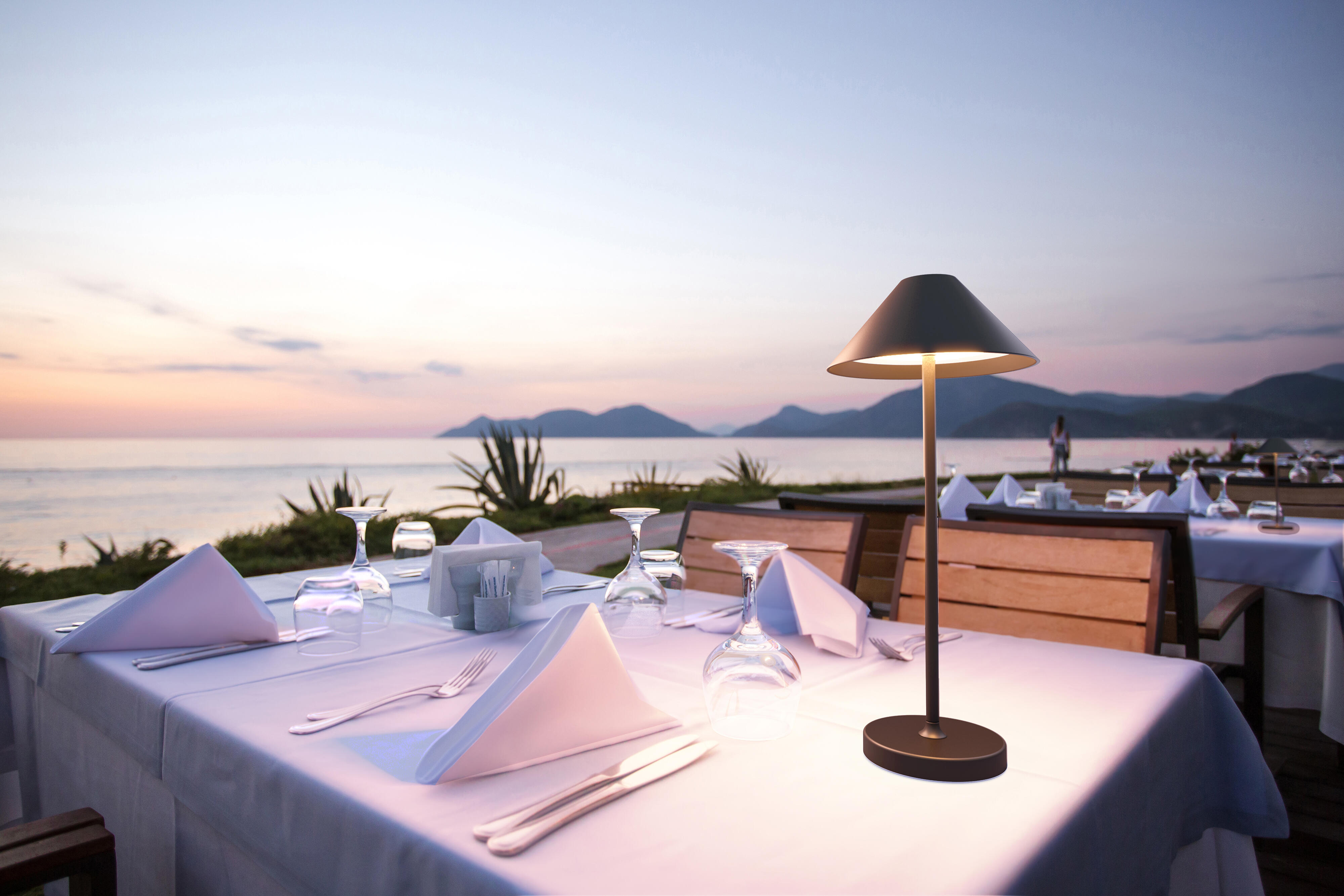 Lampka Malia czarna USB IP44 LED Inspire - 7