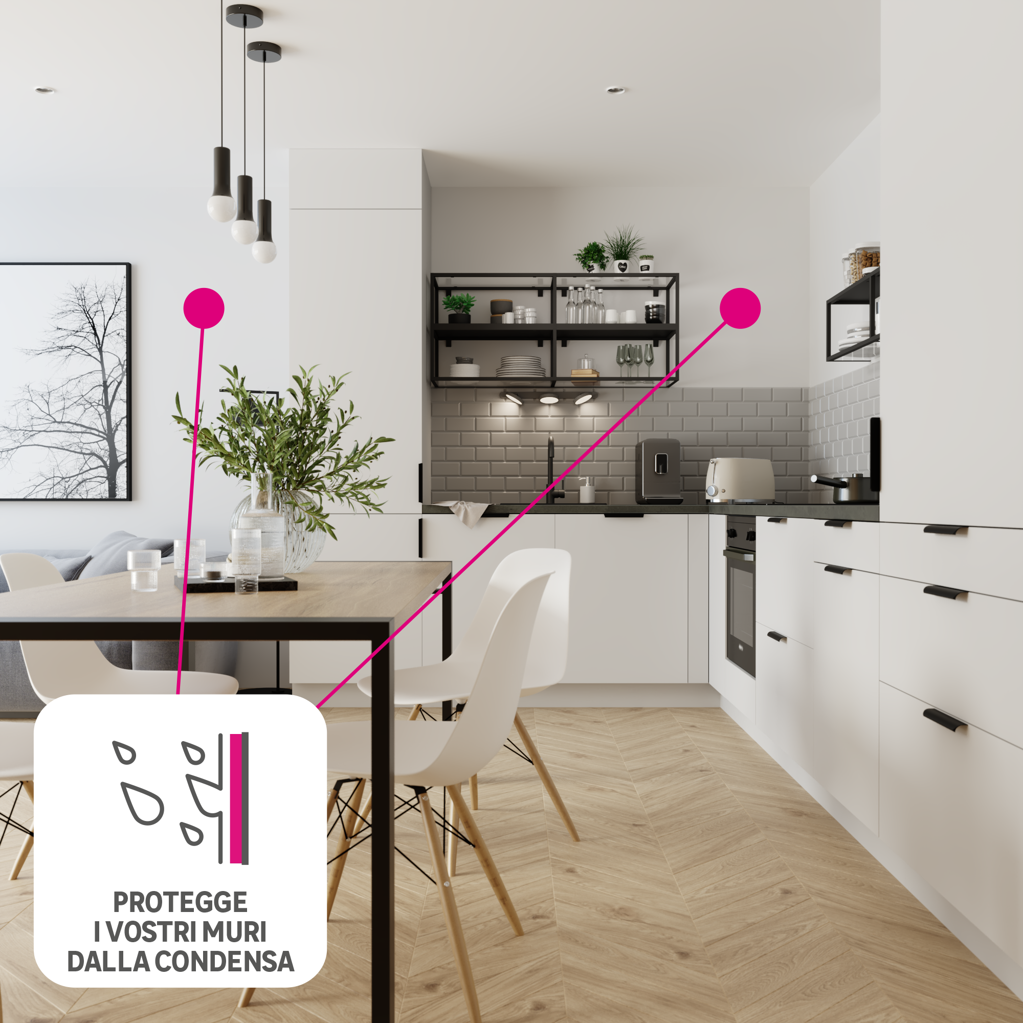 Pittura termoisolante antiumidità LUXENS 10 L bianco - 2