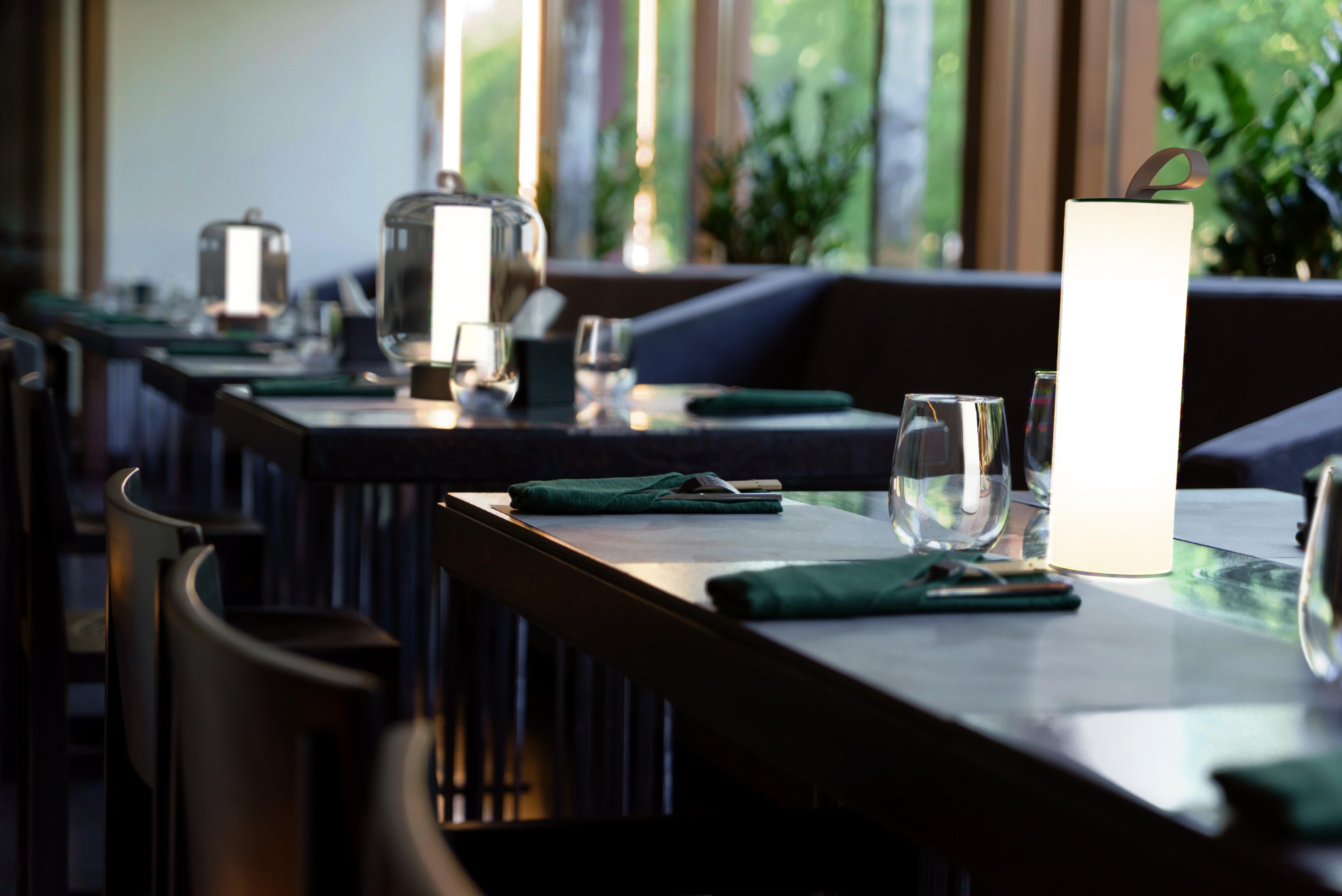 Lampa stołowa Narsis szkło LED Inspire - 13