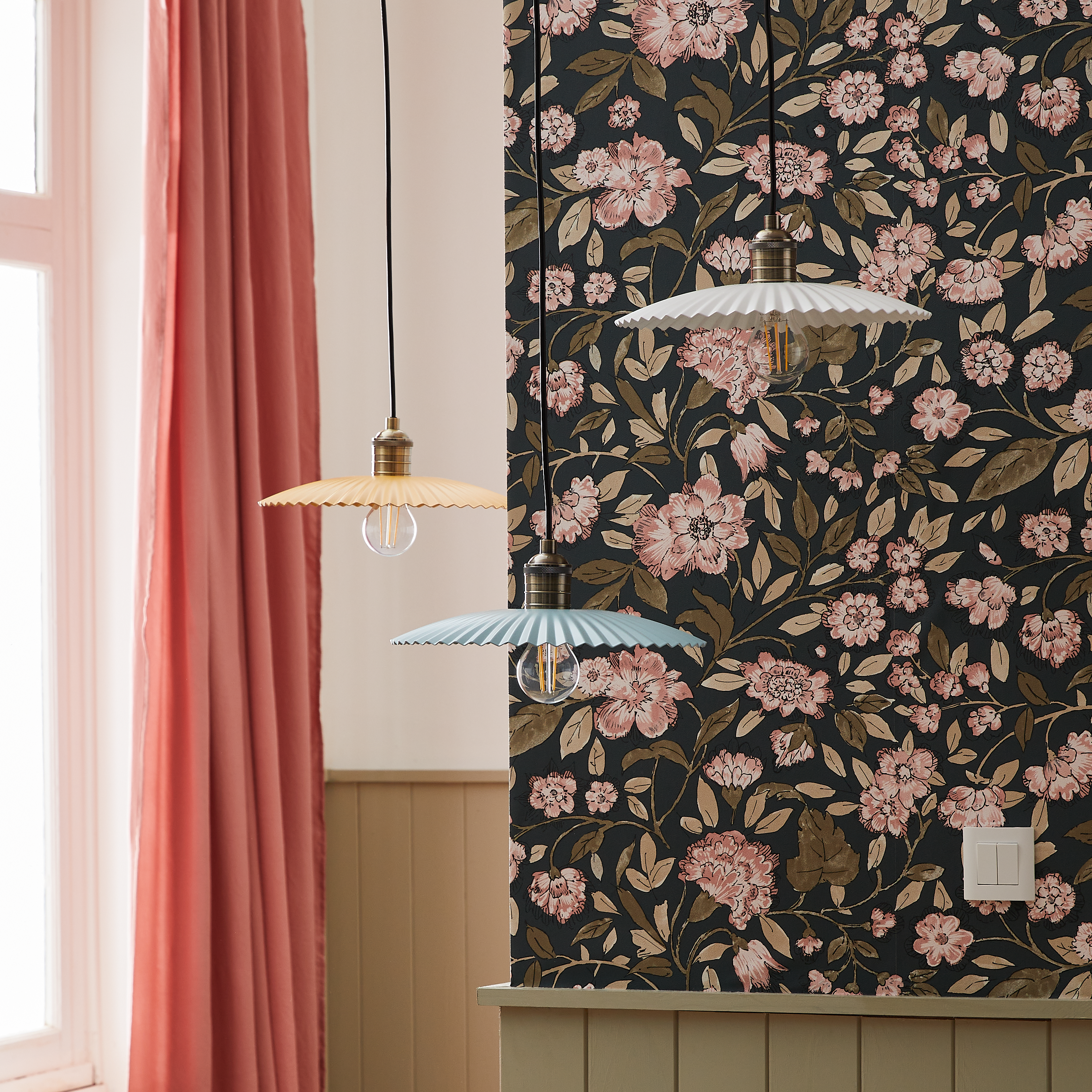 Suspension Kapisi fer, orange, Diam.30 cm INSPIRE, E27 - 11