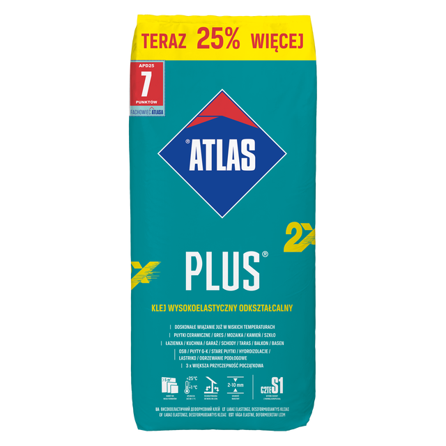 Zaprawa klejowa PLUS 25 kg ATLAS