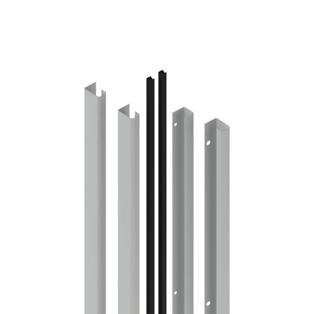 Kit perfil com puxador cinzento para 2 portas 230,4 cm Spaceo Evo'M