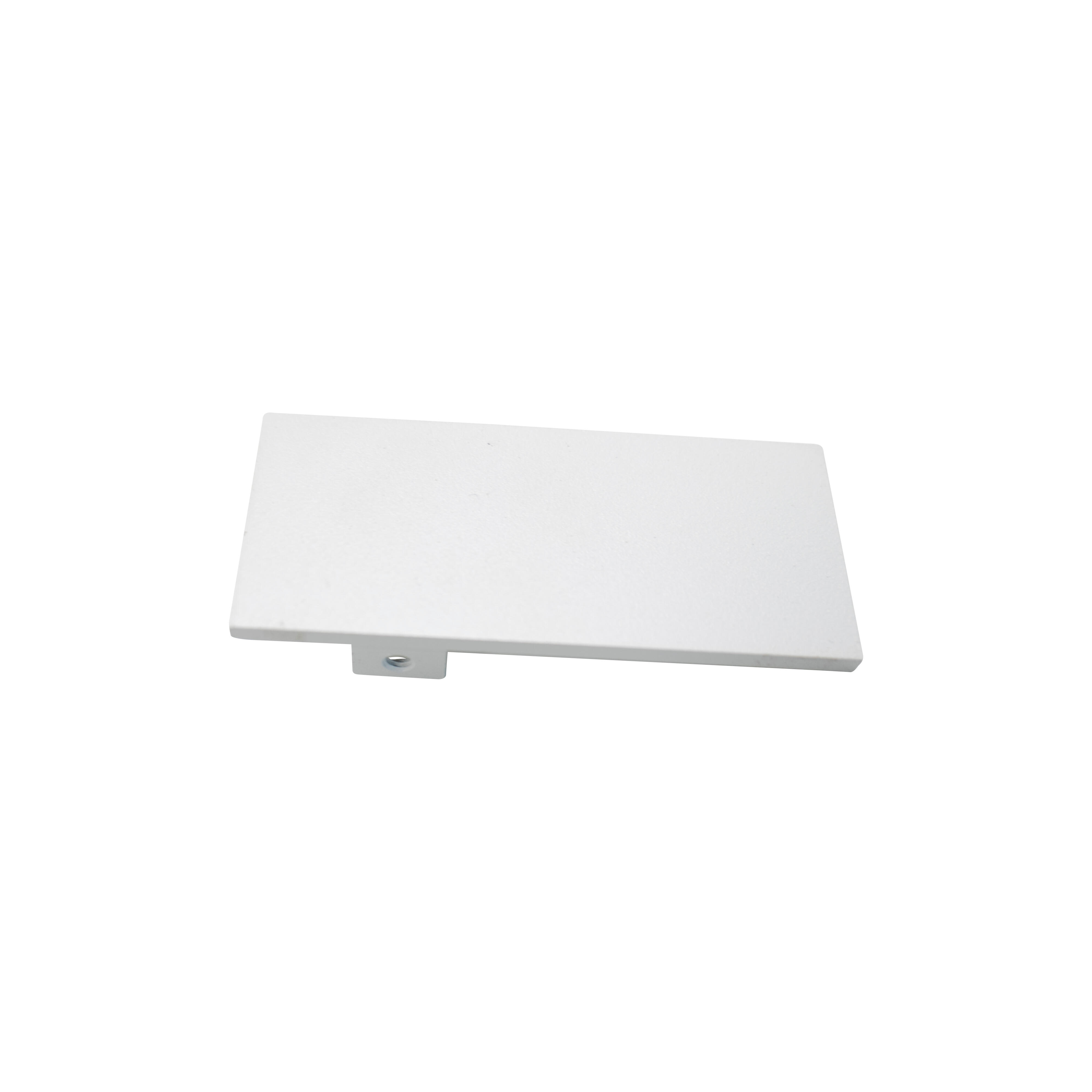 Tapa final de perfil óptico 33.6x75 blanco
