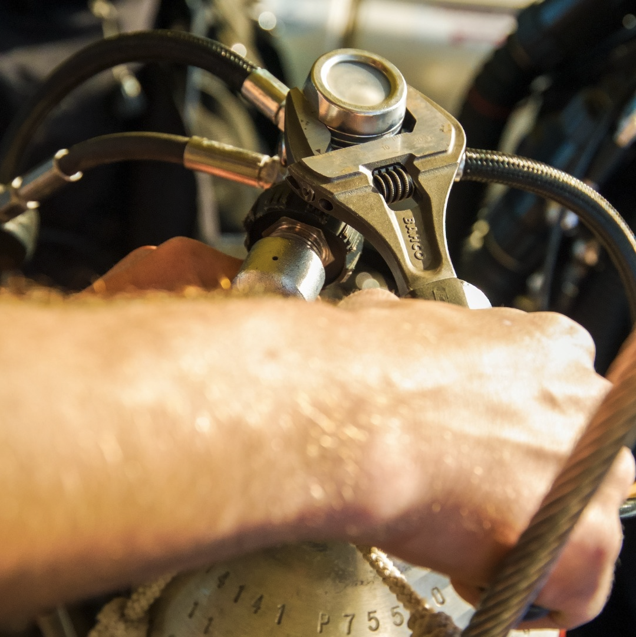 Clé à molette à ouverture 46.5 mm BAHCO 9033, L. 270 mm - 6