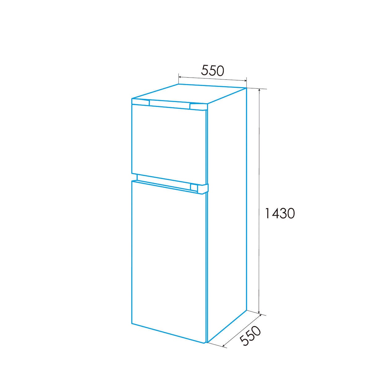 Frigorífico 2 puertas EDESA EFT 1411wh estático 143cm 41L blanco clase E - 2