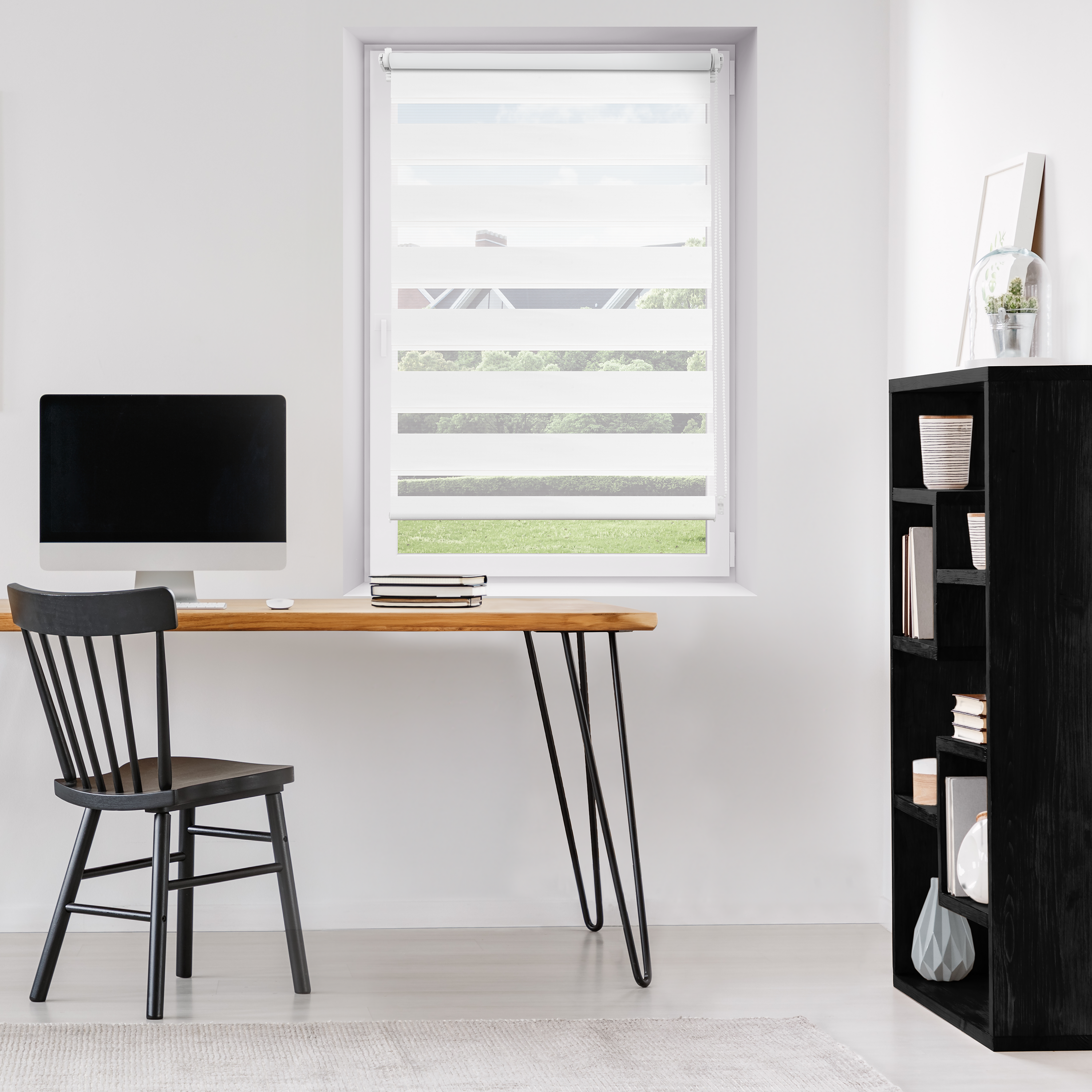 Roleta dzień noc Juno 41 x 140 cm biała
