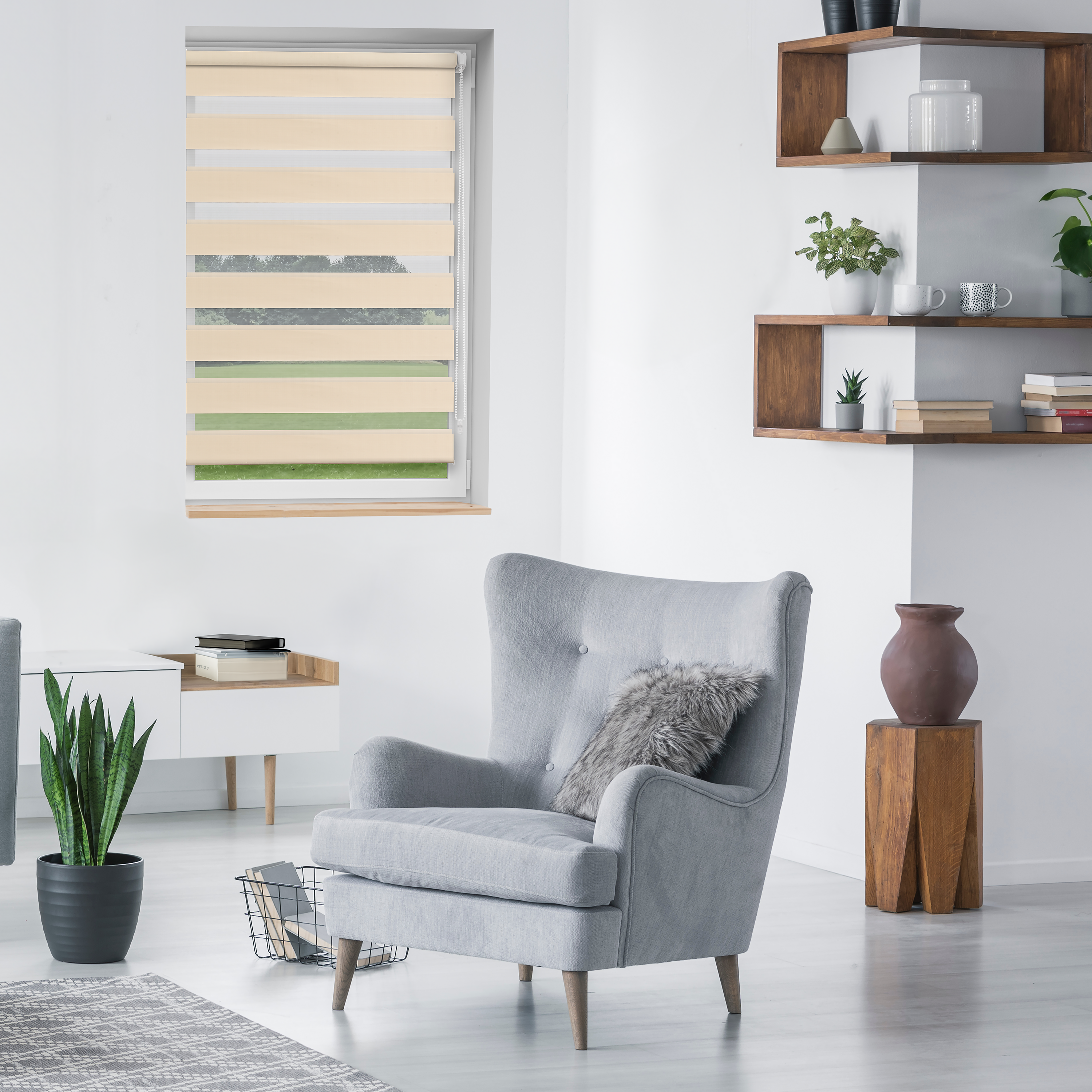 Roleta dzień noc Artemis Trench beżowa 71 x 160 cm Inspire - 4