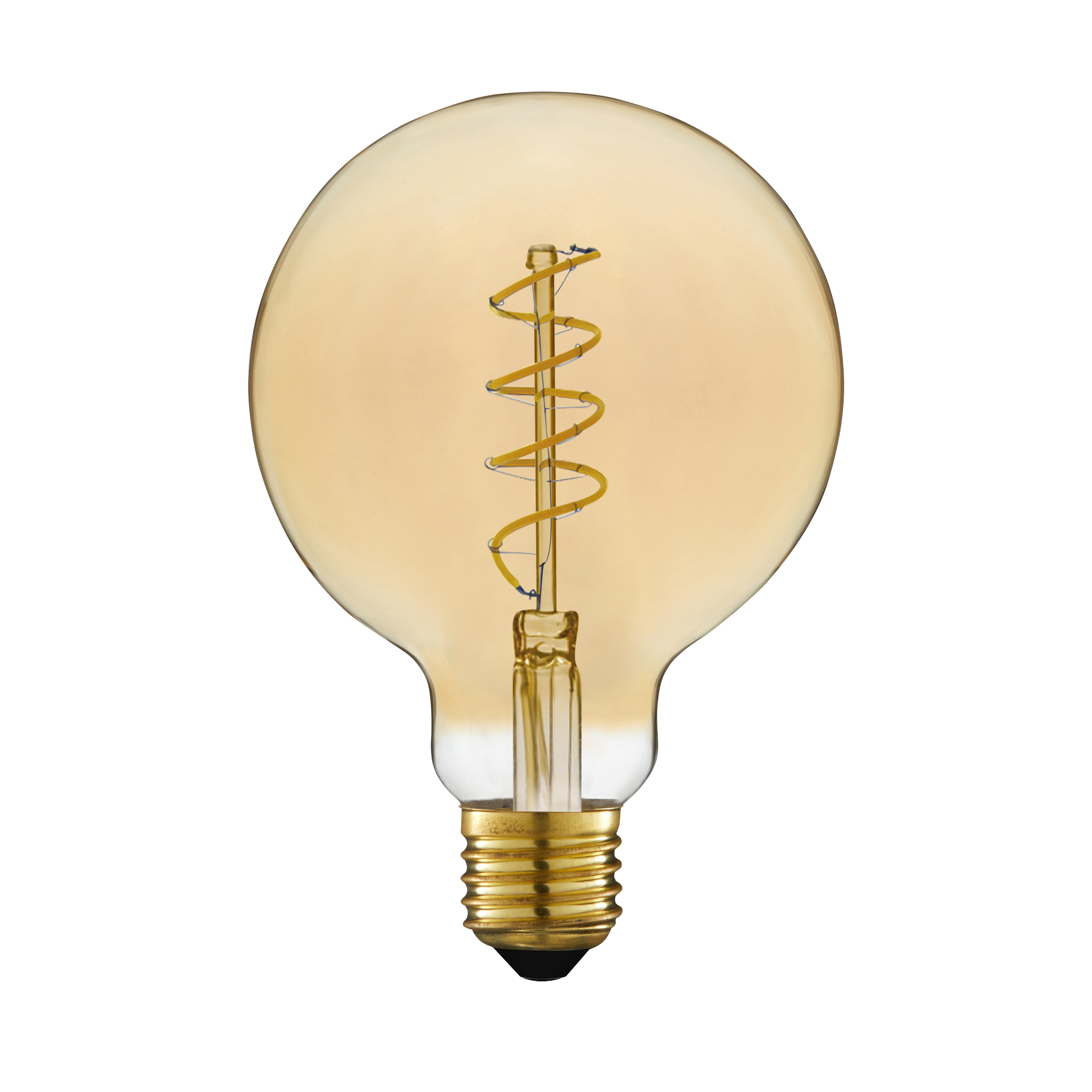 Lâmpada led filamentos G95 E27 420LM 2700K espiral LEXMAN - 2