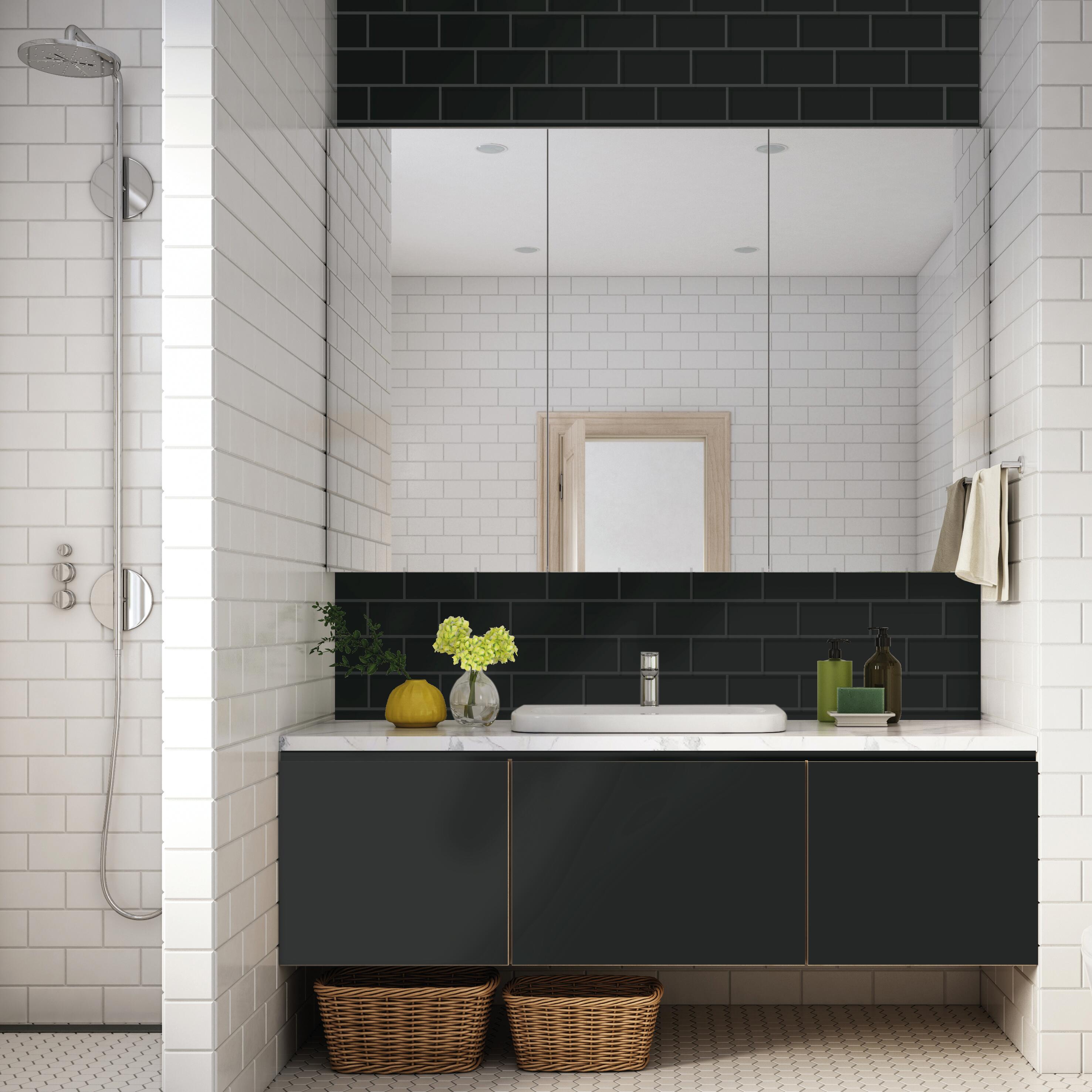 Peinture meuble noir satin SYNTILOR Rénov' cuisine et bain 2L - 3