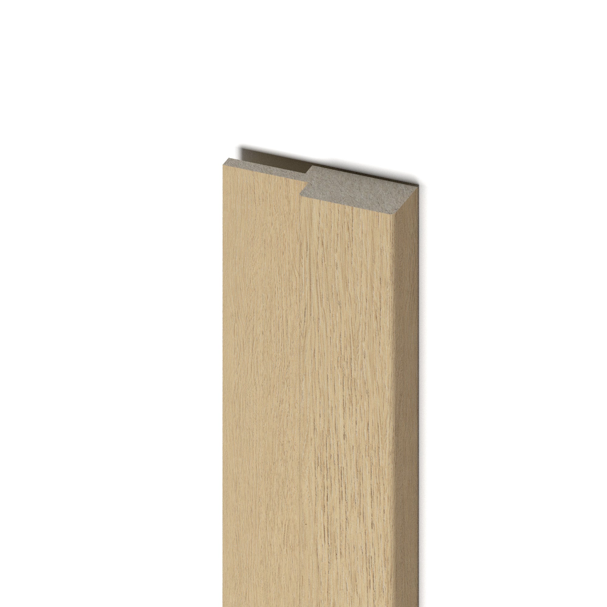 Remate lateral Novofloor de revestimiento de palillería marrón de 38x12x2600mm - 4