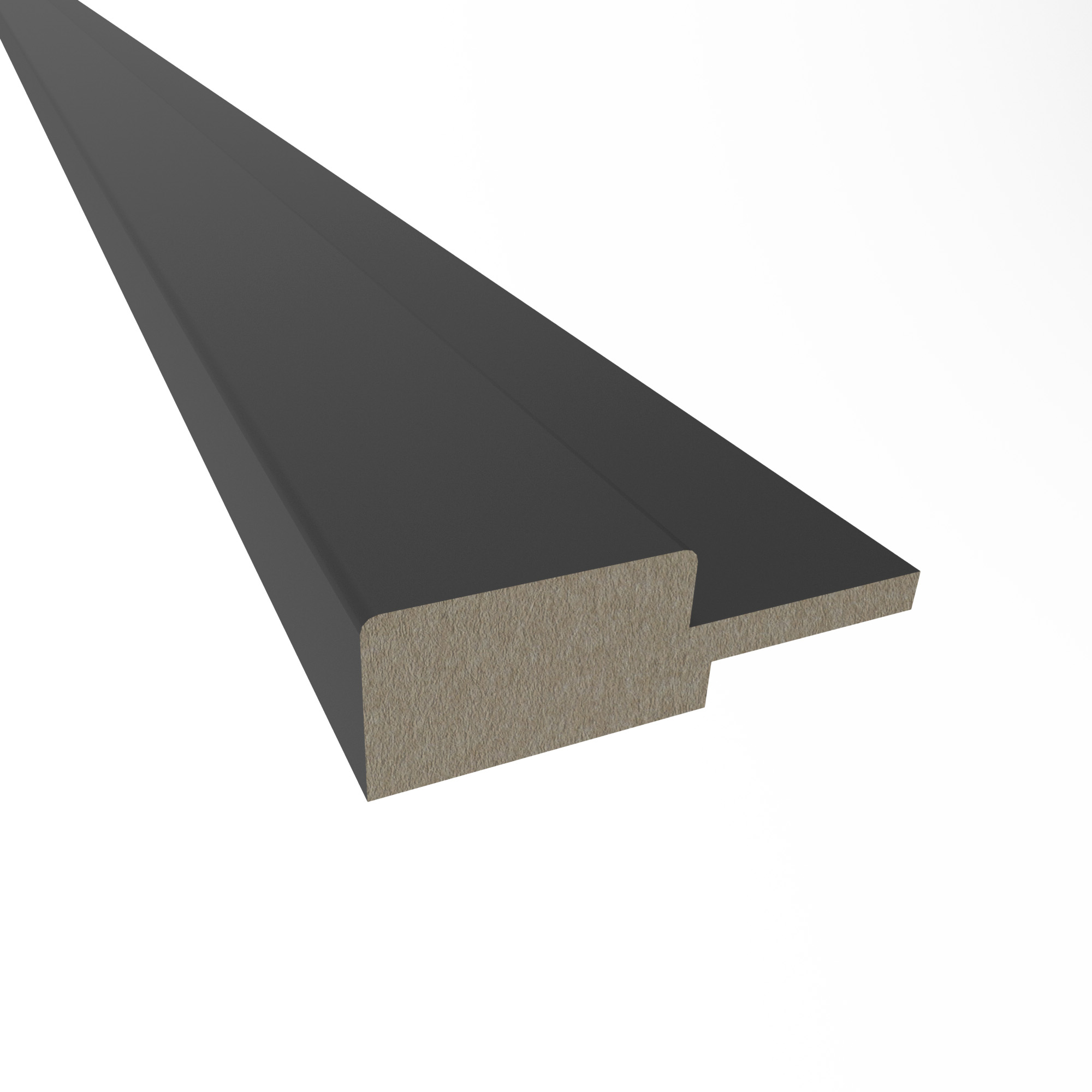 Remate lateral Novofloor de revestimiento de palillería negro de 38x12x2600mm - 3