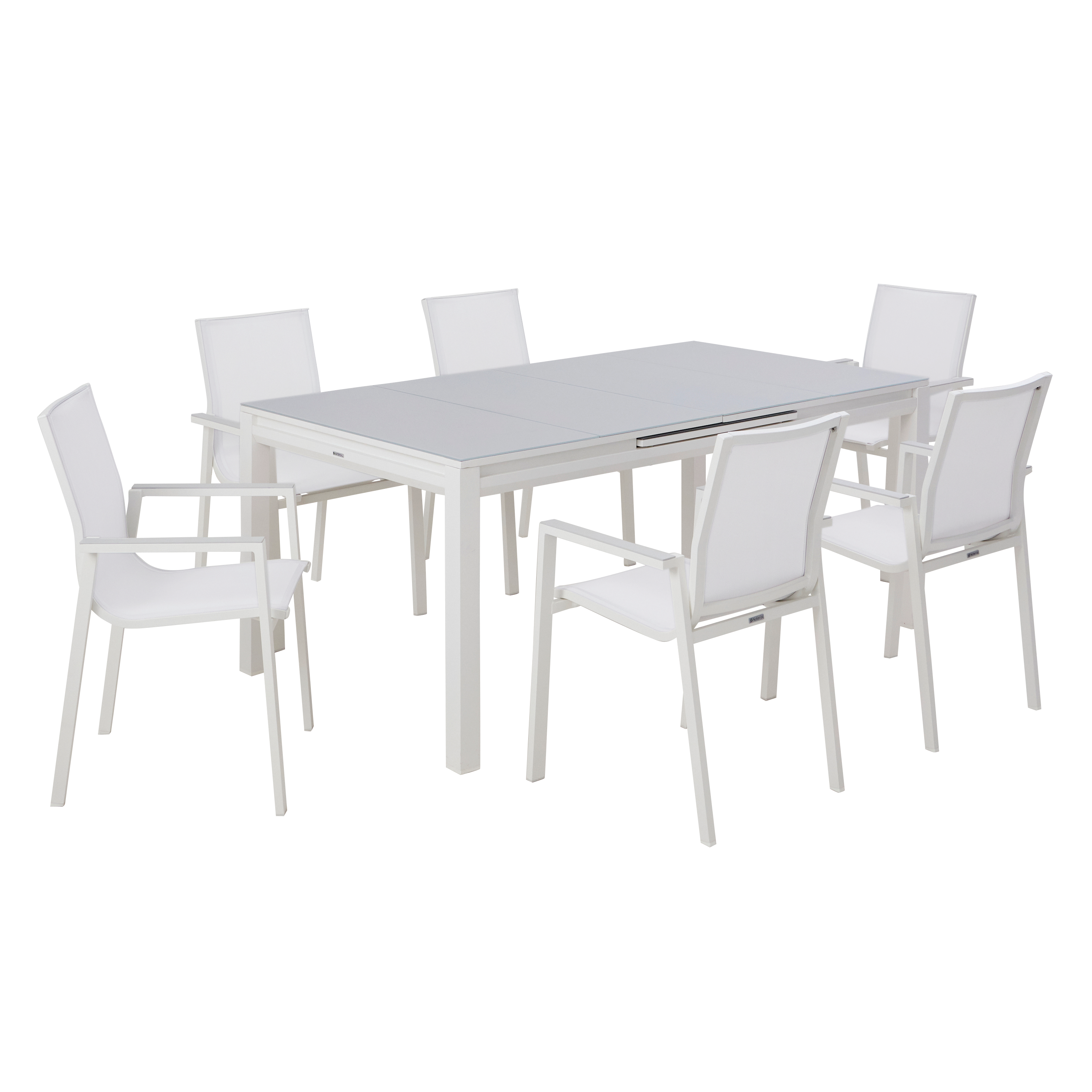 Naterial  Conjunto De Muebles De Jardín Odyssea Ii De Aluminio Para 6 Comensales Aluminio, Leroy Merlin