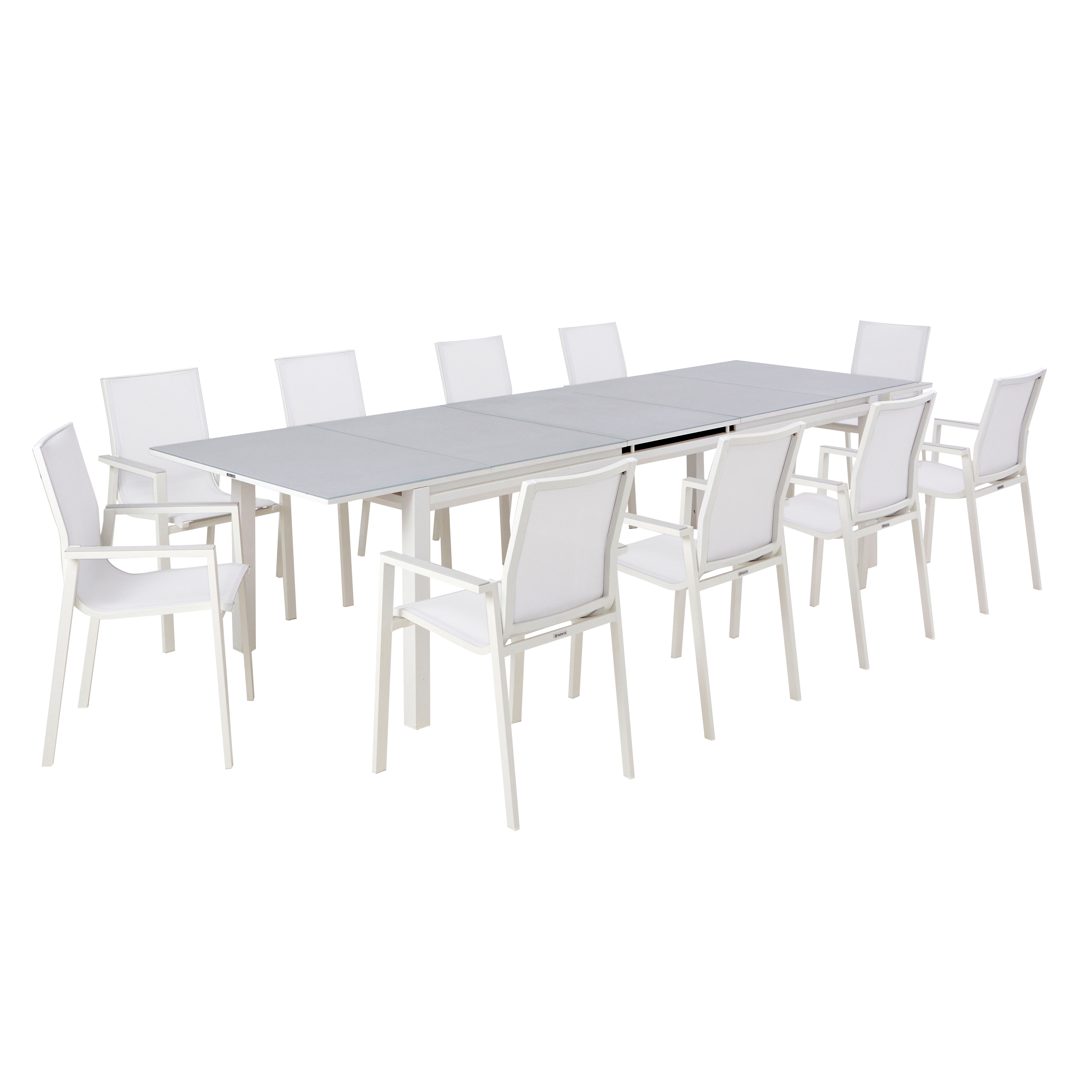 Naterial  Conjunto De Muebles De Jardín Odyssea Ii De Aluminio Para 10 Comensales Aluminio, Leroy Merlin