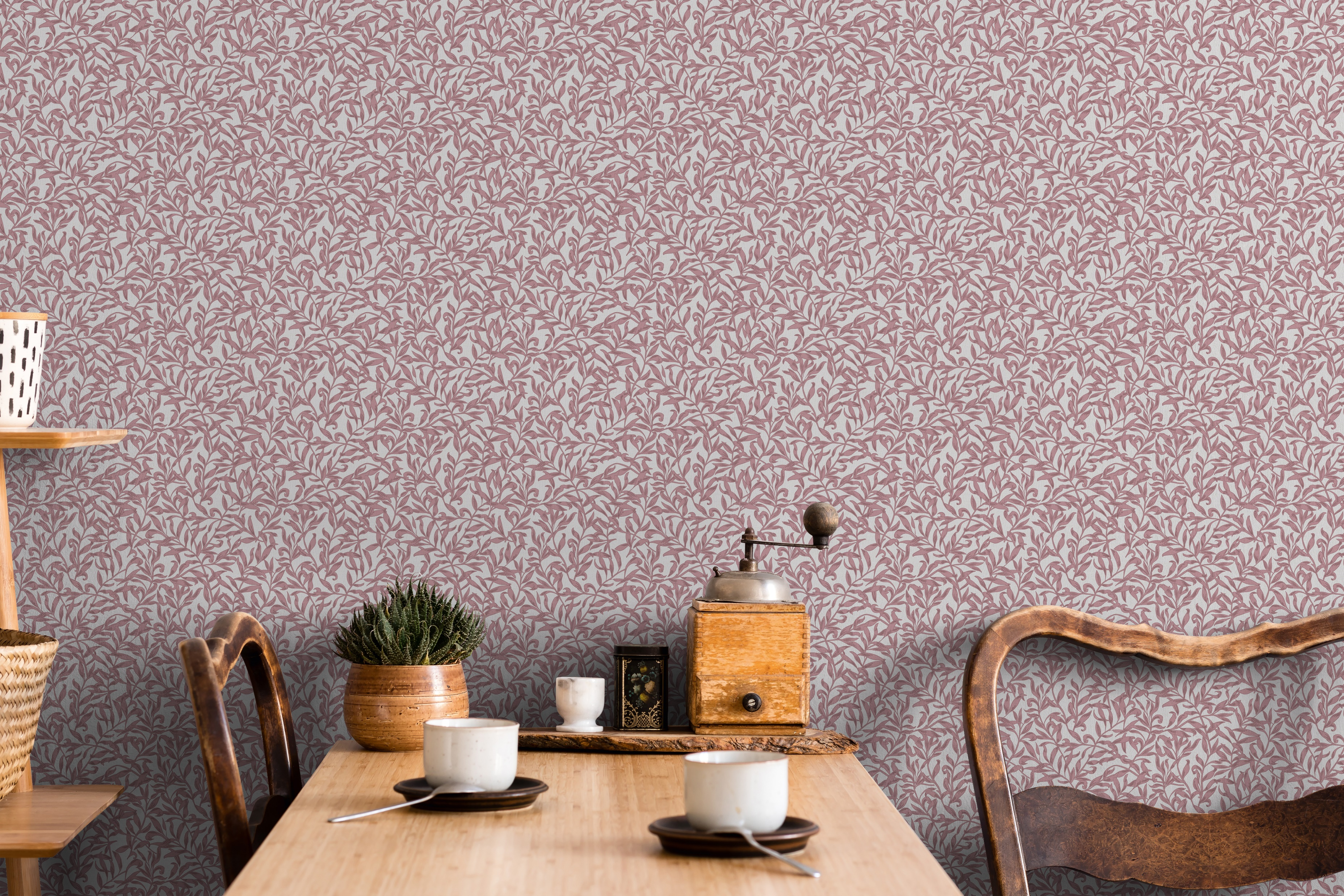 Papel pintado vinilo aplicación cola en pared rojo marburg 53cmx10m superlavable