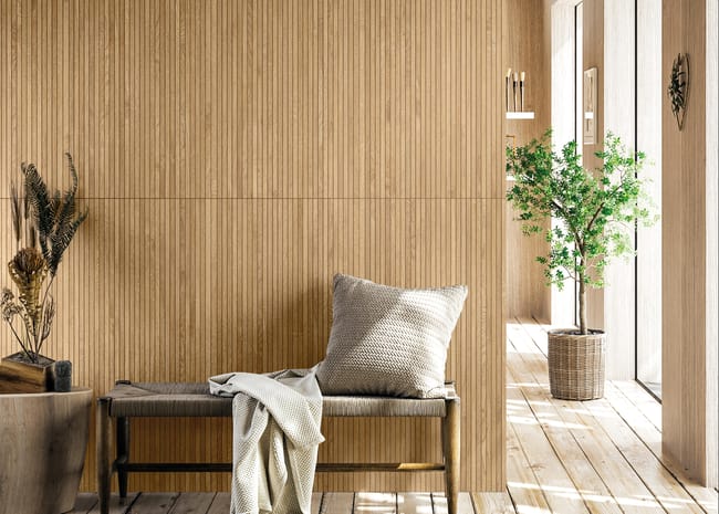 Leroymerlin Piastrella da rivestimento esterno rettificato Harmony in gres porcellanato smaltato opaco rovere 120 x 60cm Sp. 9 mm