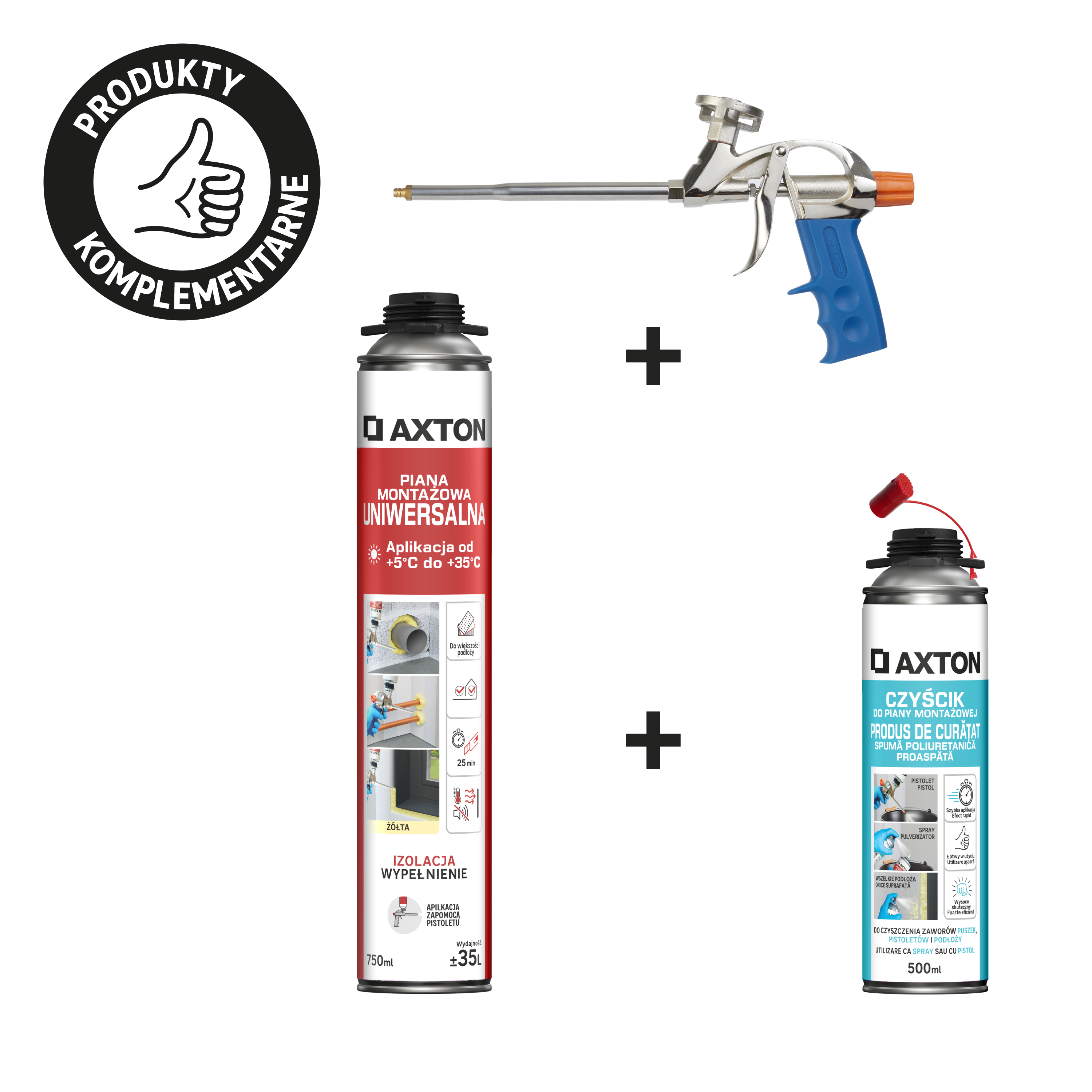 Piana montażowa uniwersalna wielosezonowa 750 ml Axton - 3