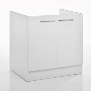 Meuble Sous Pente R-Line Vicco - Blanc Campagnard/Chêne Doré - 215x81.6x46 Cm - Lot De 5 éléments - Pour Rangement Cuisine/combles
