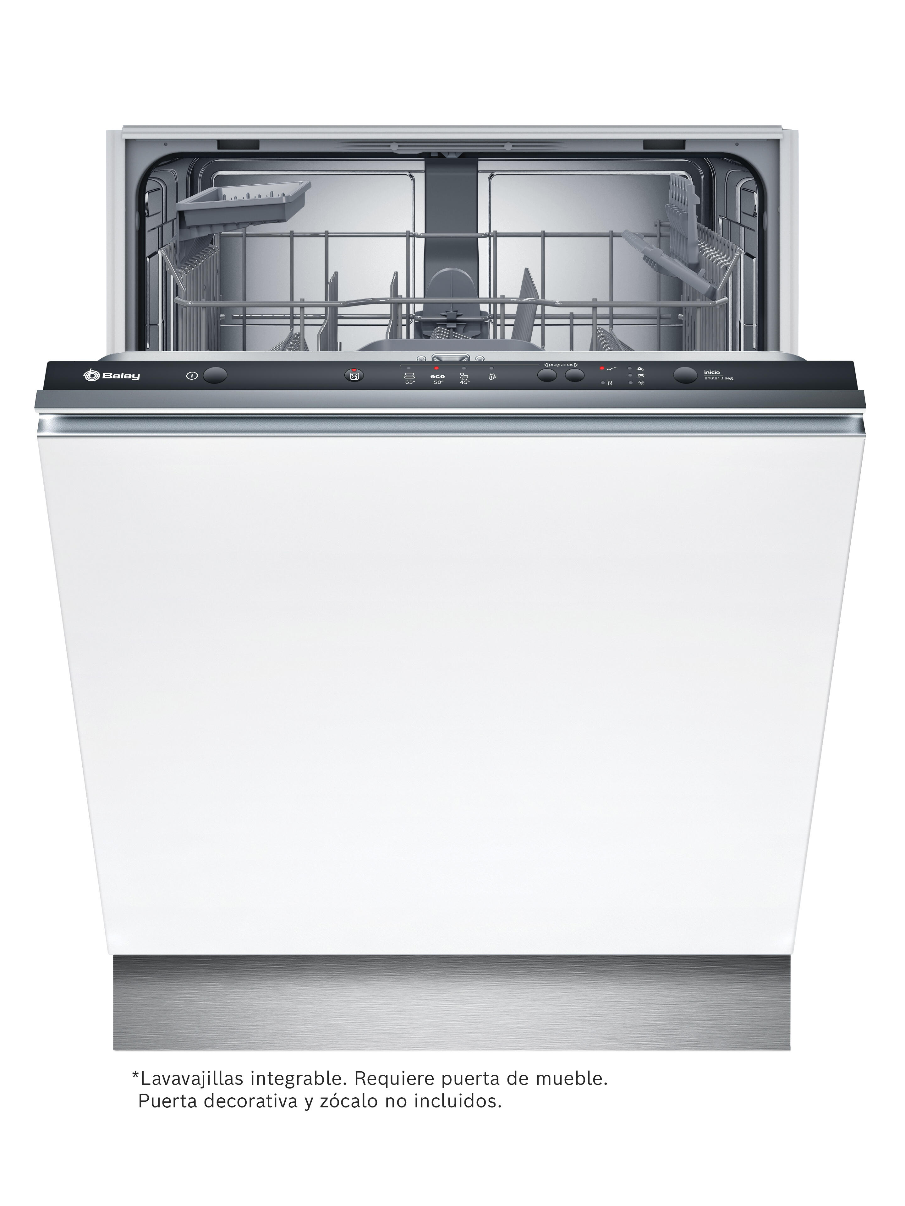 Lavavajillas integrable balay 3vf304np negro 60cm clase e