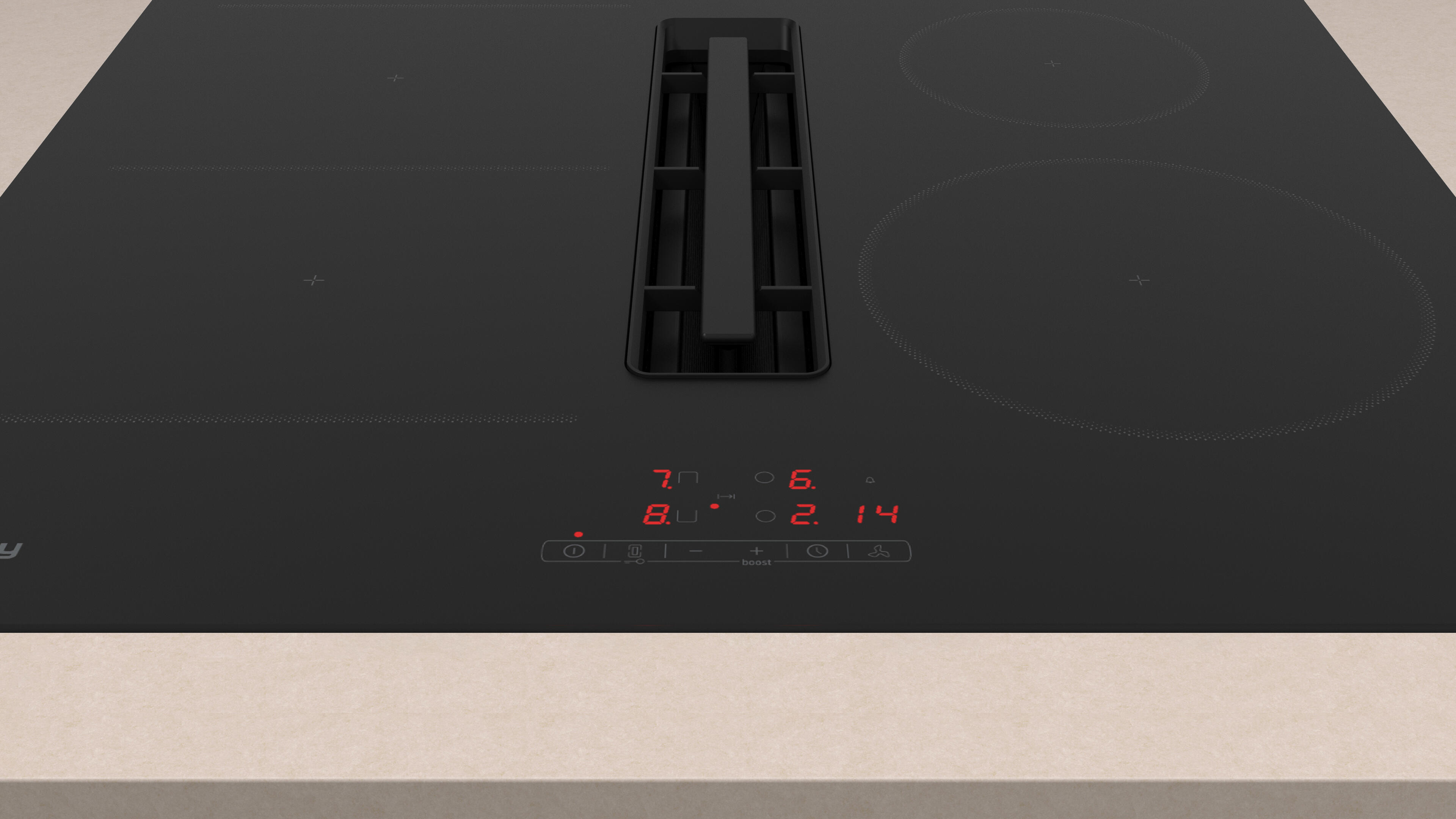 Placa de inducción con extractor BALAY 3EBC963ER con 4 zonas de cocción y zona flex 7400W negro 60 cm - 4