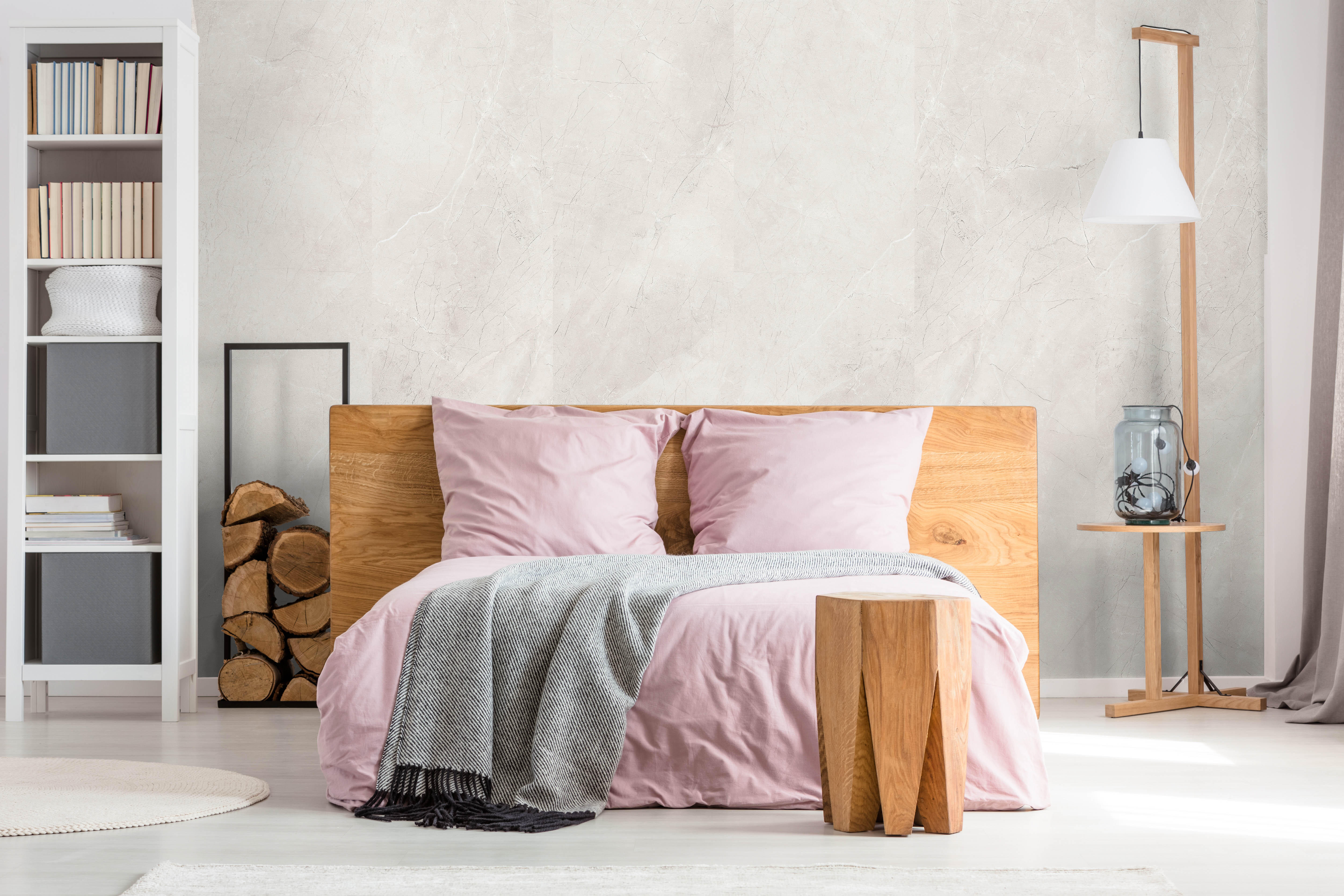 Revestimiento de pared decorativo efecto mármol vinílico SPC XL Selene White de 260x46 cm - 3