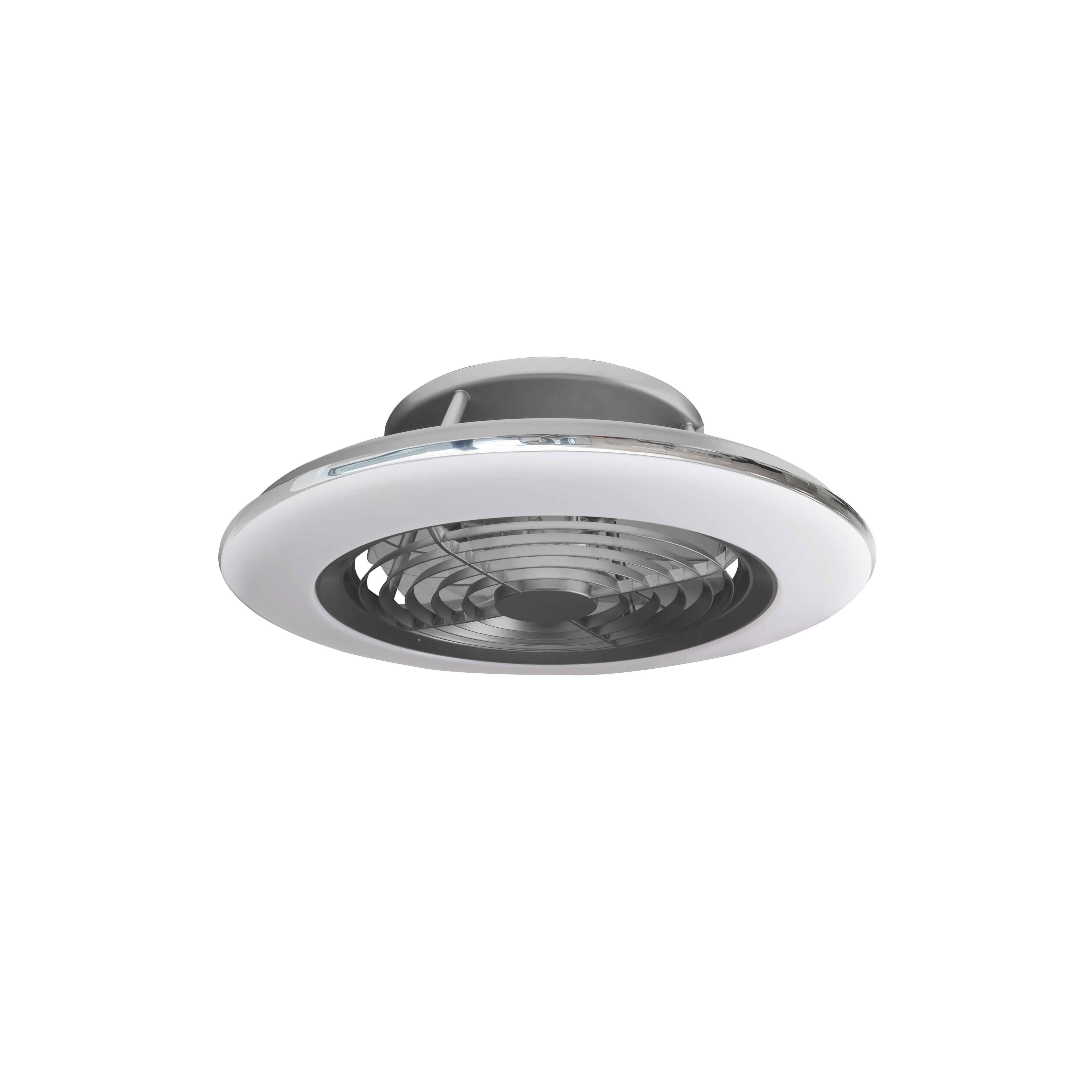 Ventilador de techo con luz sin aspas silencioso DC con mando MANTRA Alisio gris ø52.5 cm invierno/verano color luz regulable - 2