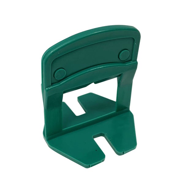 Distanziatore per piastrelle in polipropilene a Dritto elem. perd. 1mm nero cf.500 Sp 1 mm verde, confezione da 500 pezzi