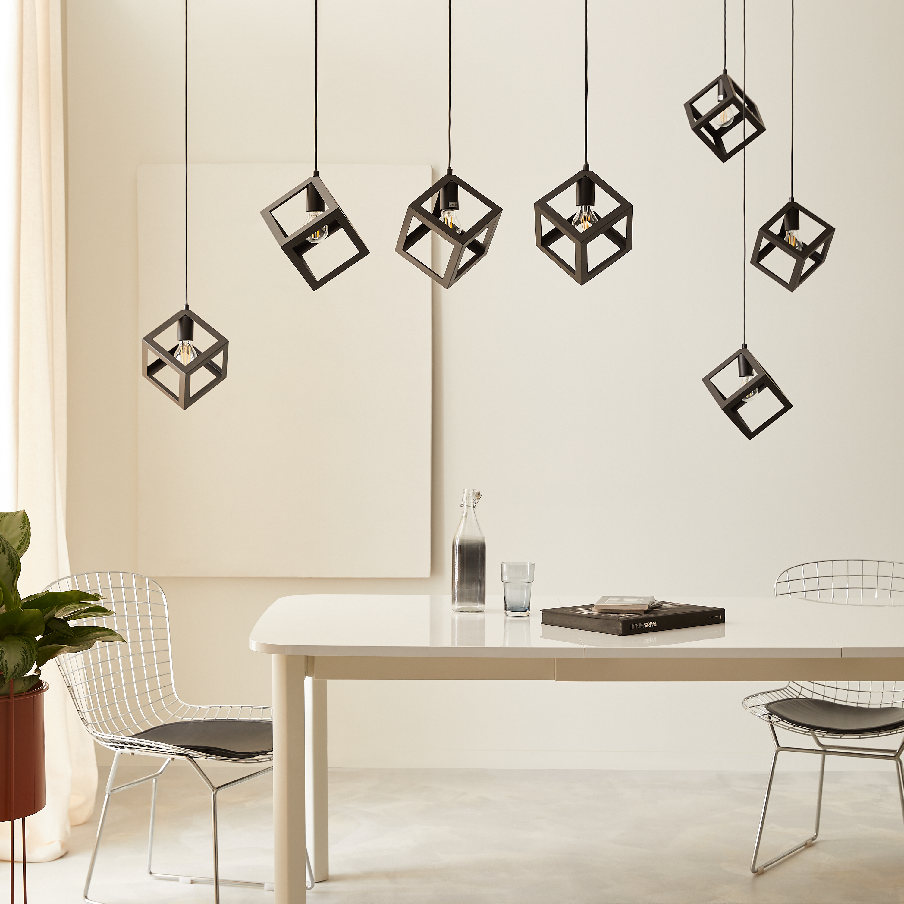 Lampa wisząca Plywood czarna 3 x E27 Inspire - 13