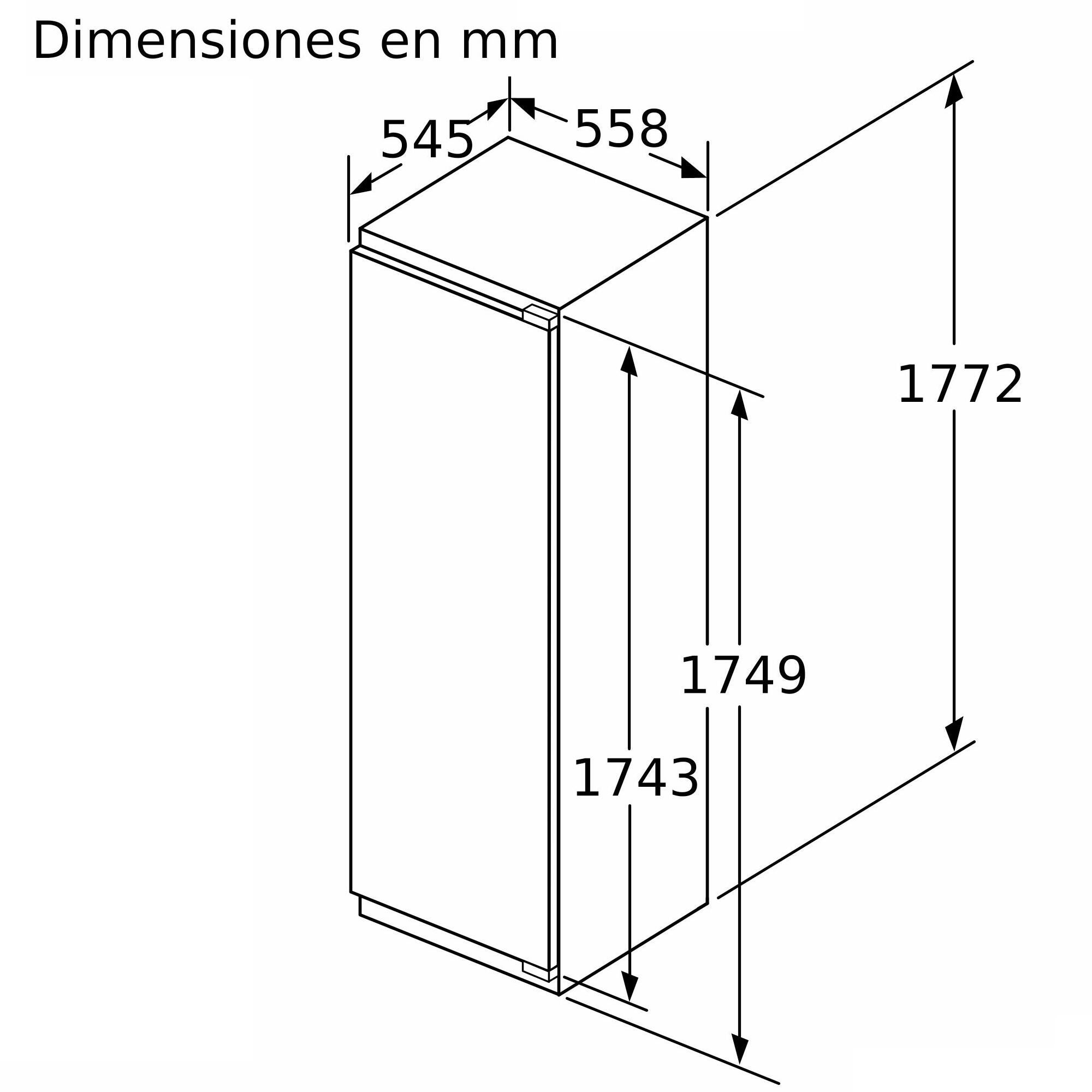Congelador vertical BALAY 3GIE737F No Frost 177x56cm 212L blanco clase E - 2