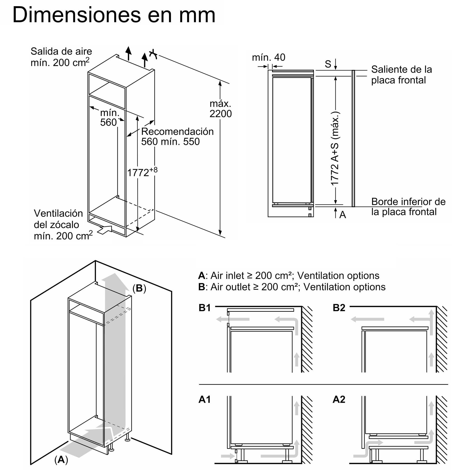 Frigorífico 1 puerta BALAY 3FIE734S Frío ventilado 177.2cm 310L blanco clase E - 6
