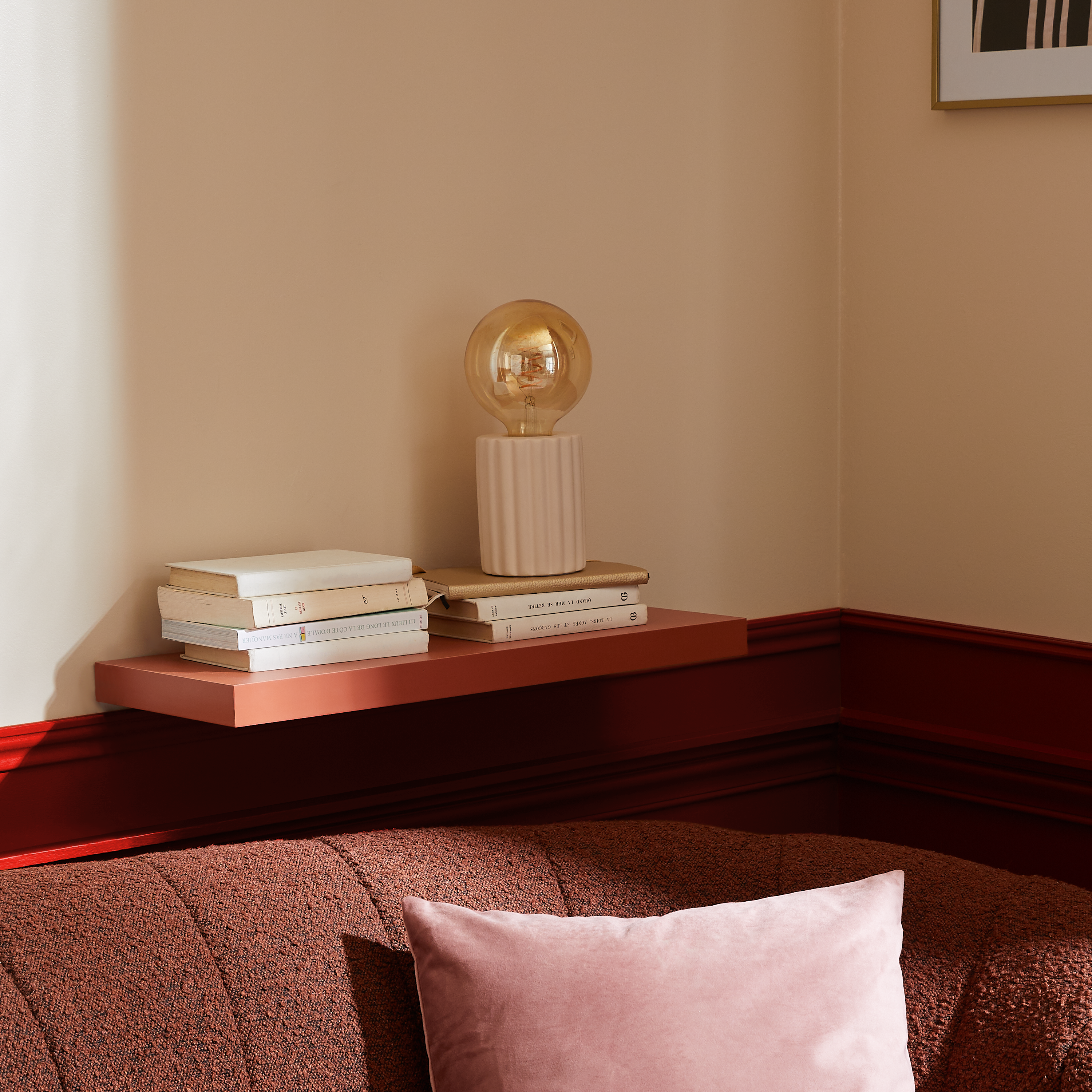 Lámpara de mesa compatible con casquillo E27 Tyamo INSPIRE con estructura cerámica beige pantalla de cerámica alimentación a red - 7