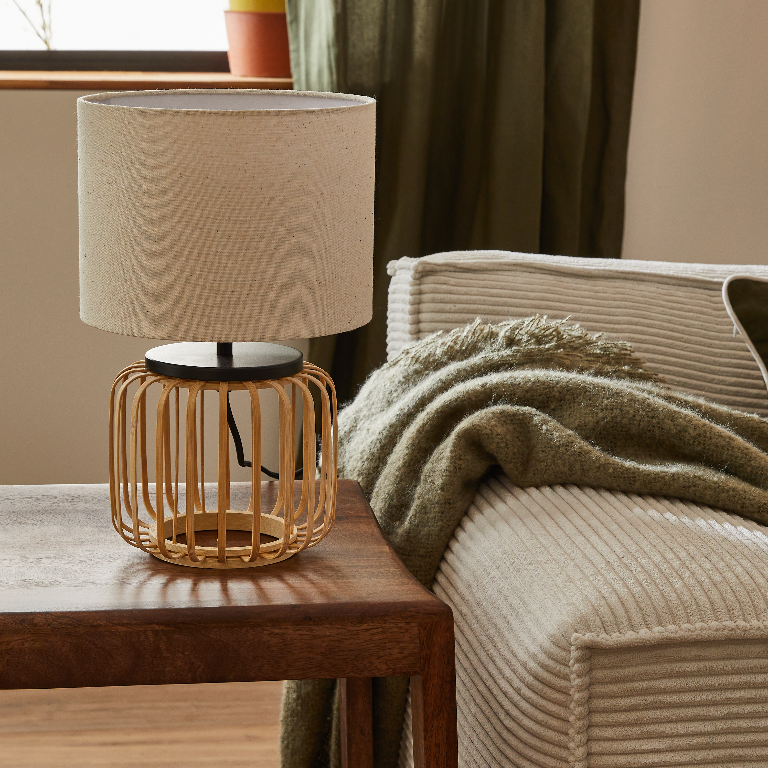 Lampa stołowa Pecan bambus E27 Inspire - 5