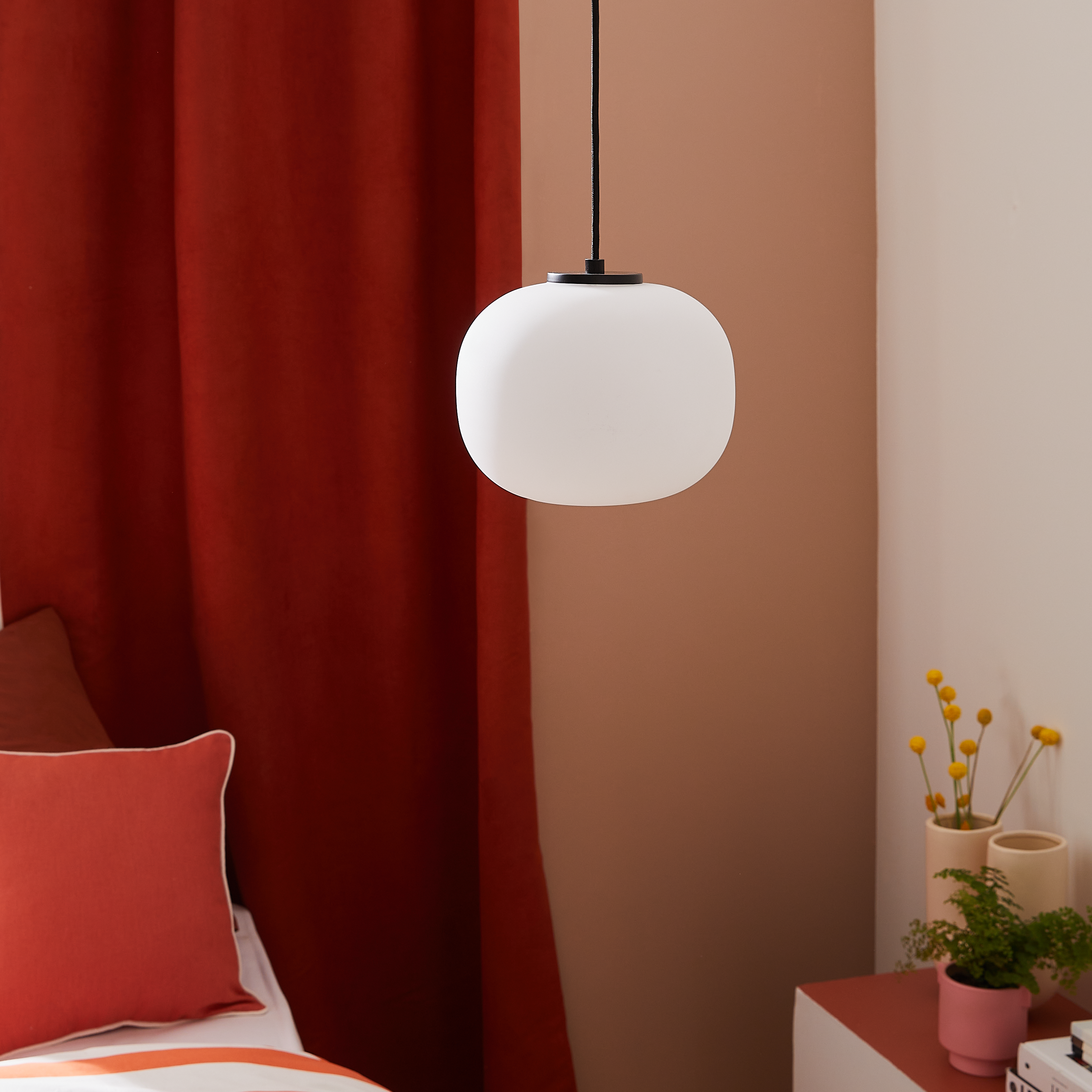 Lampa wisząca Aristide biała E27 Inspire - 16