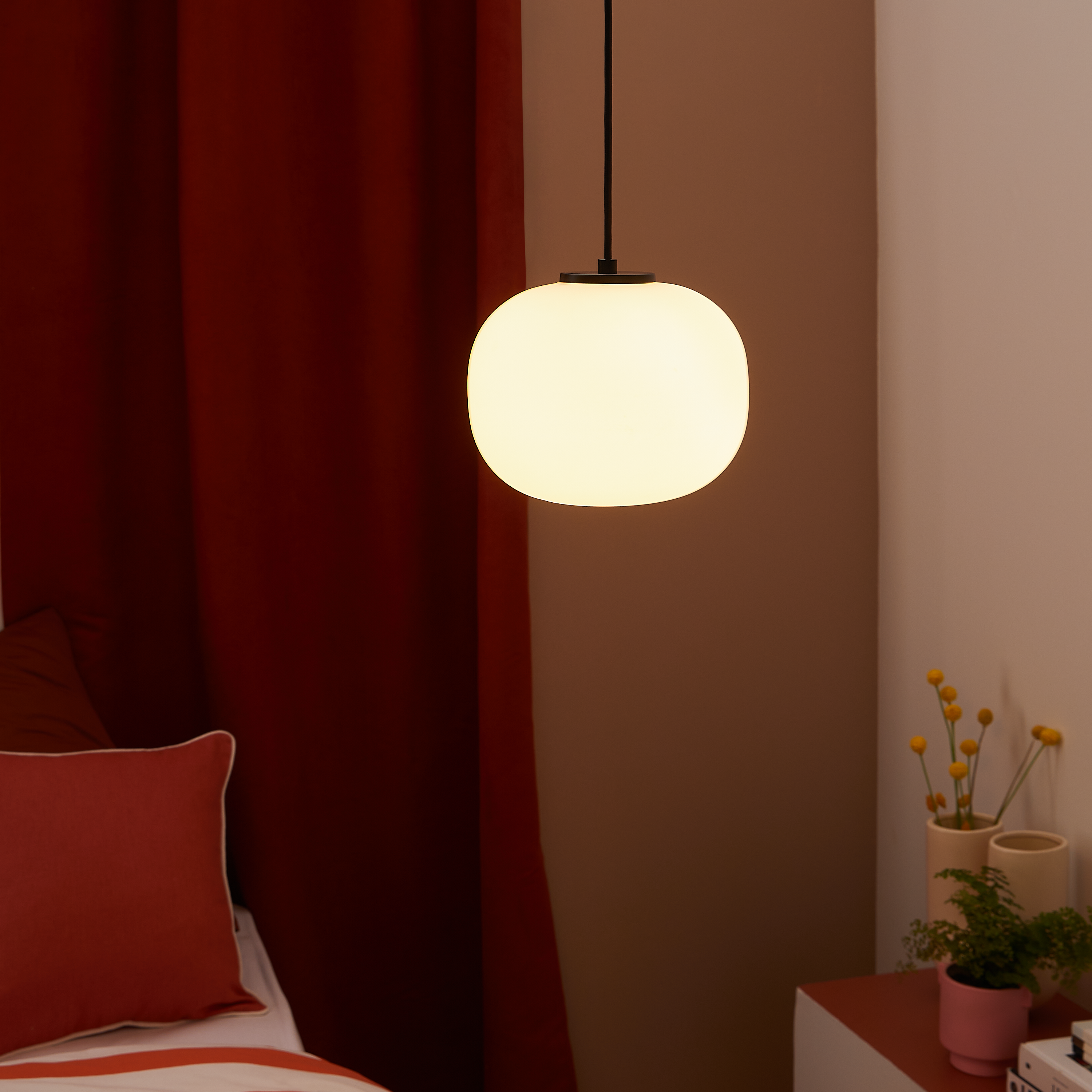 Lampa wisząca Aristide biała E27 Inspire - 15