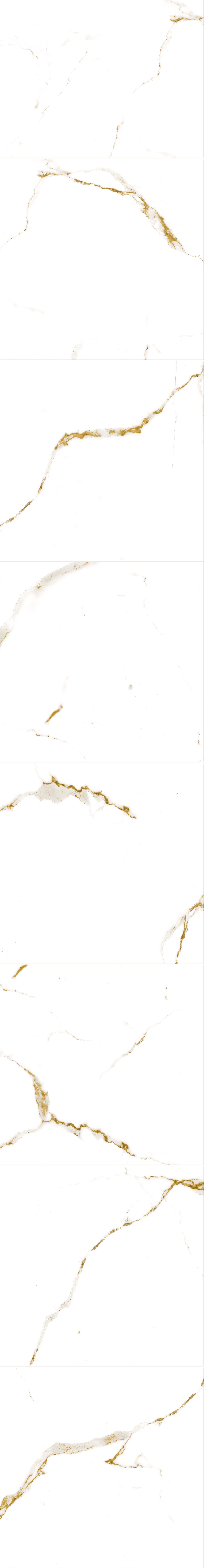 Revestimiento de pared decorativo efecto mármol de PVC Bariwall Calacata de blanco de 260x33.3cm - 5