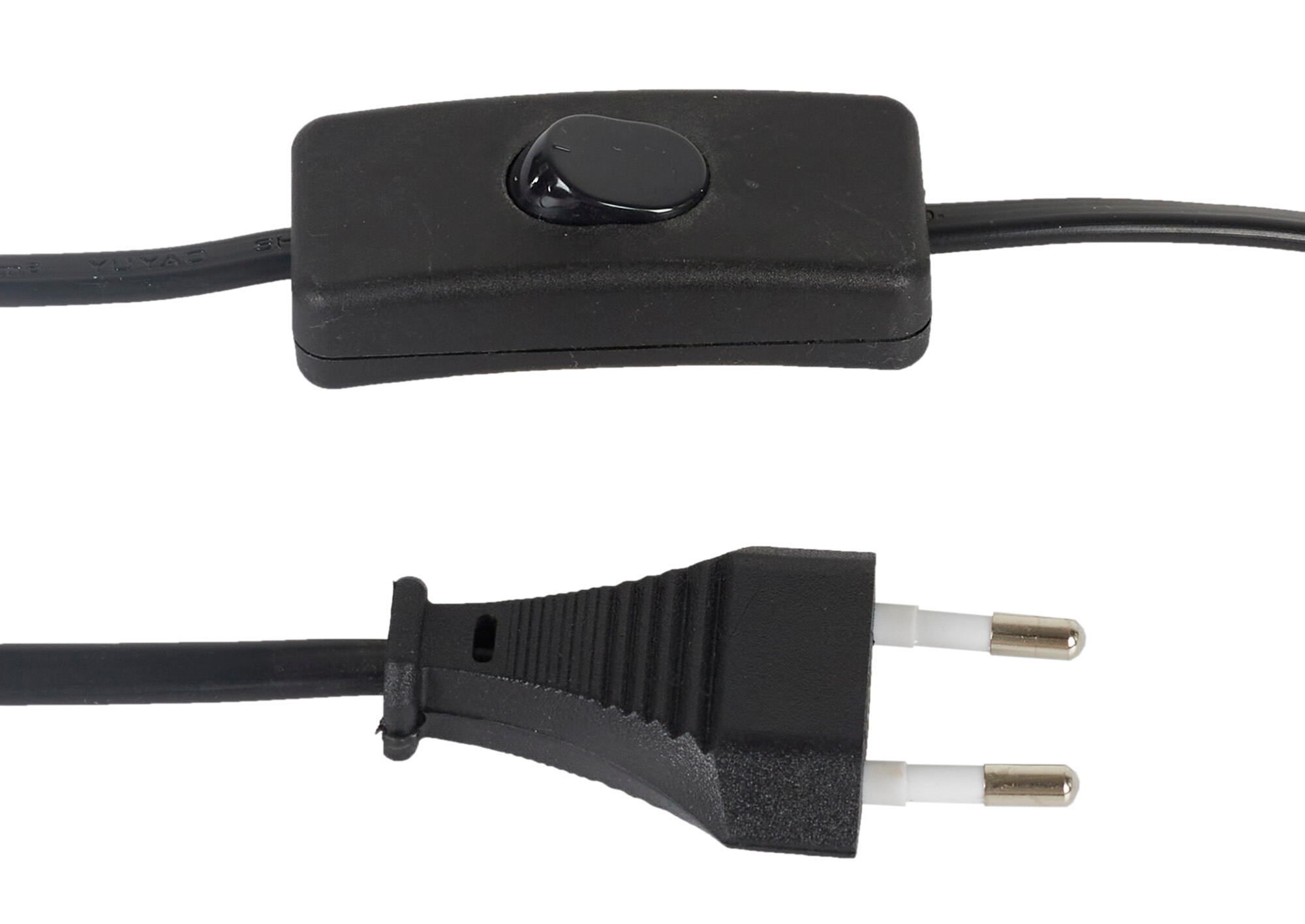 Lámpara de mesa compatible con casquillo E14 THE HOME DECO FACTORY con estructura blanca pantalla blanca de vidrio alimentación a red - 6