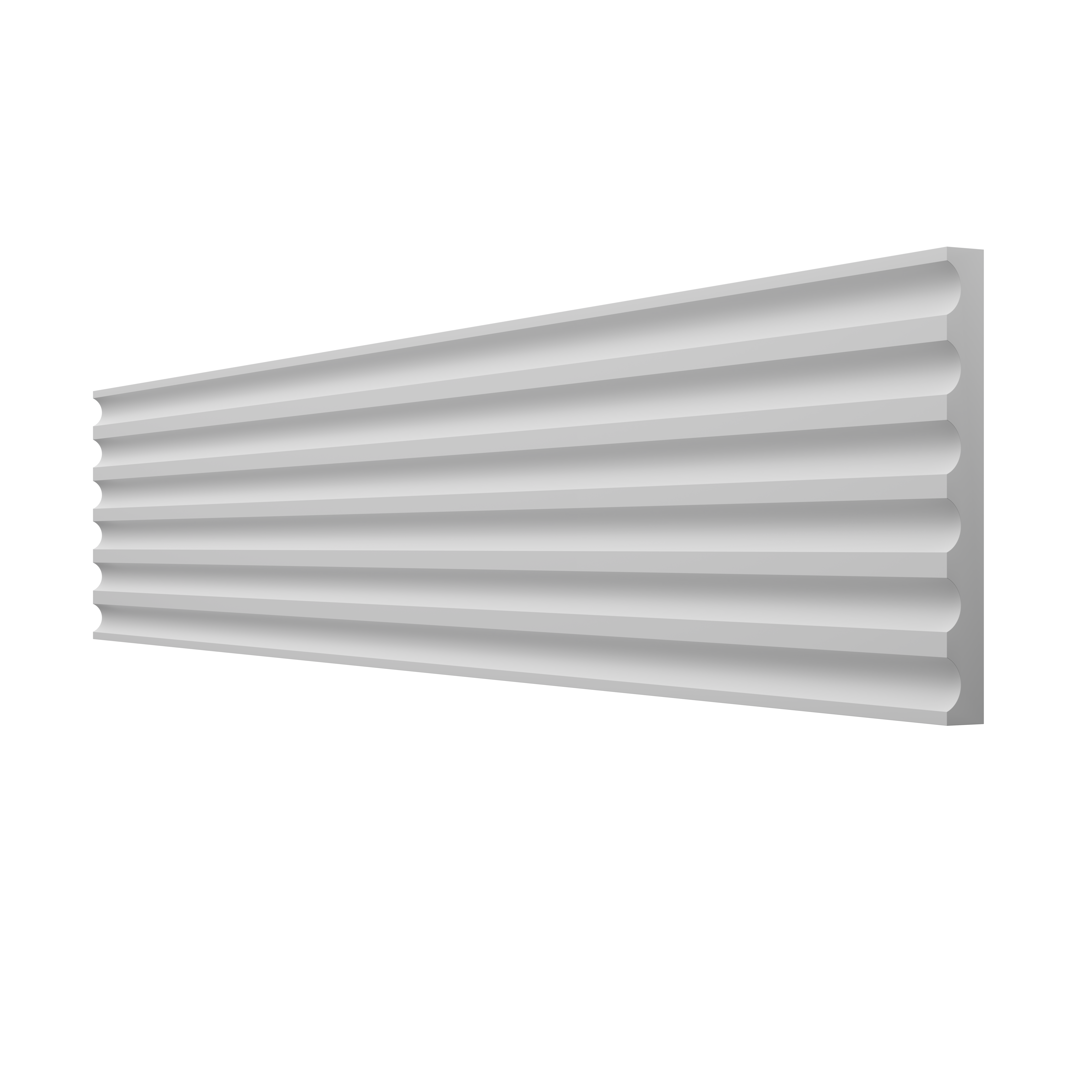 Listwa ścienna boazeryjna WP125B z polistyrenu 3 szt. 12.5 x 90 cm DMS