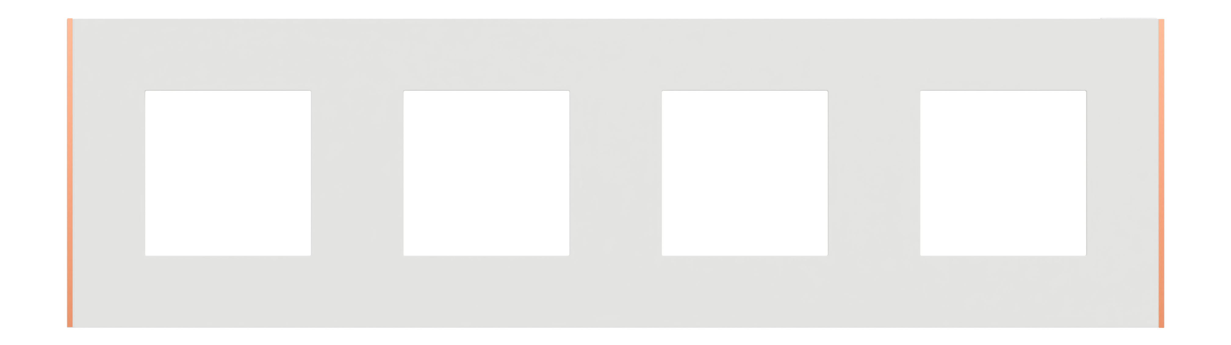 Marco 4 elementos schneider electric blanco/cobre