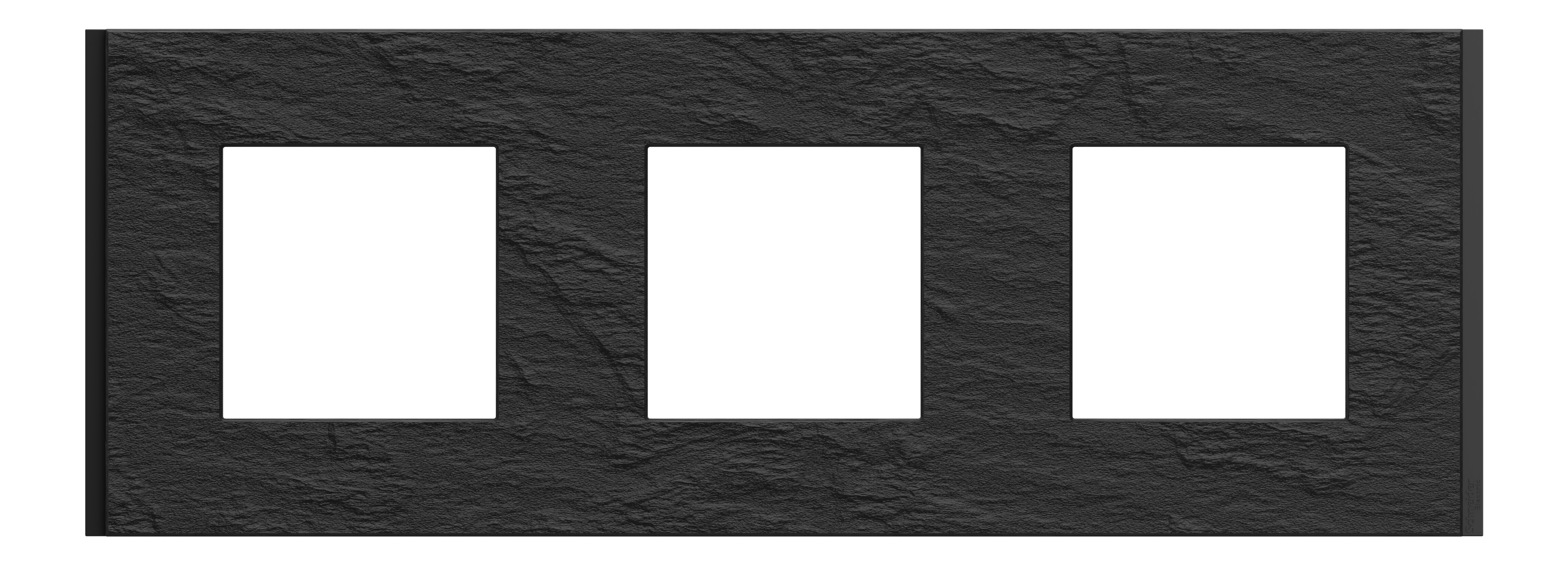 Marco triple schneider electric unica negro