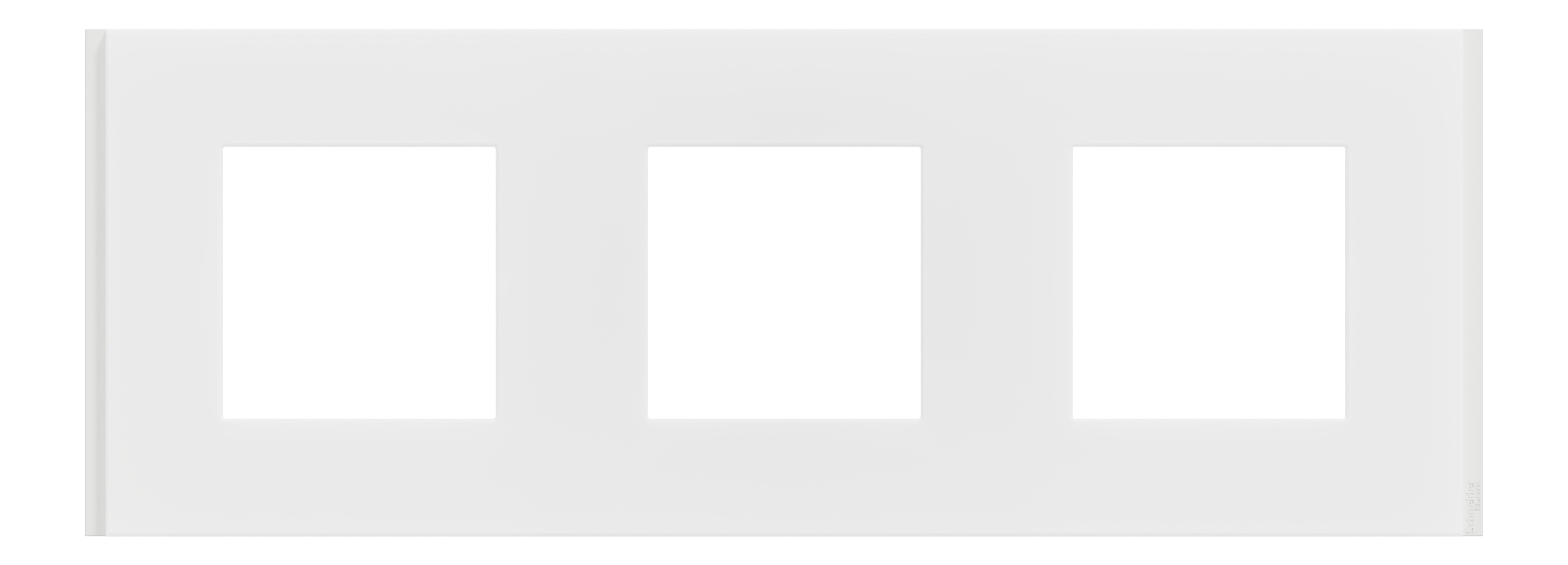 Marco triple schneider electric unica blanco