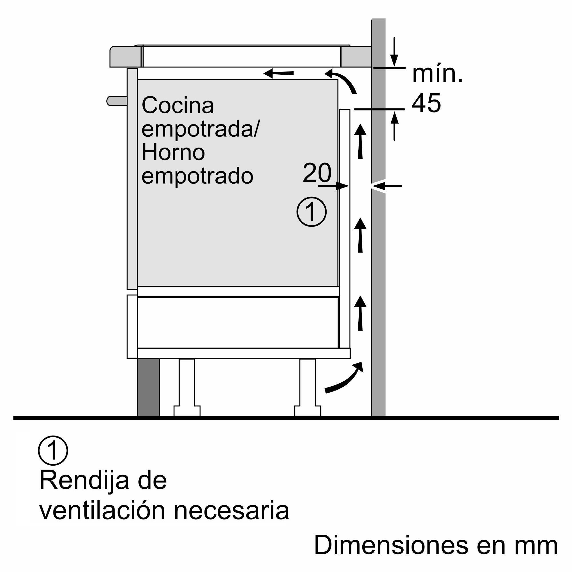 Placa de inducción BOSCH PVJ631HC1E con 3 zonas de cocción y zona flex 7400 W negro 60cm - 10