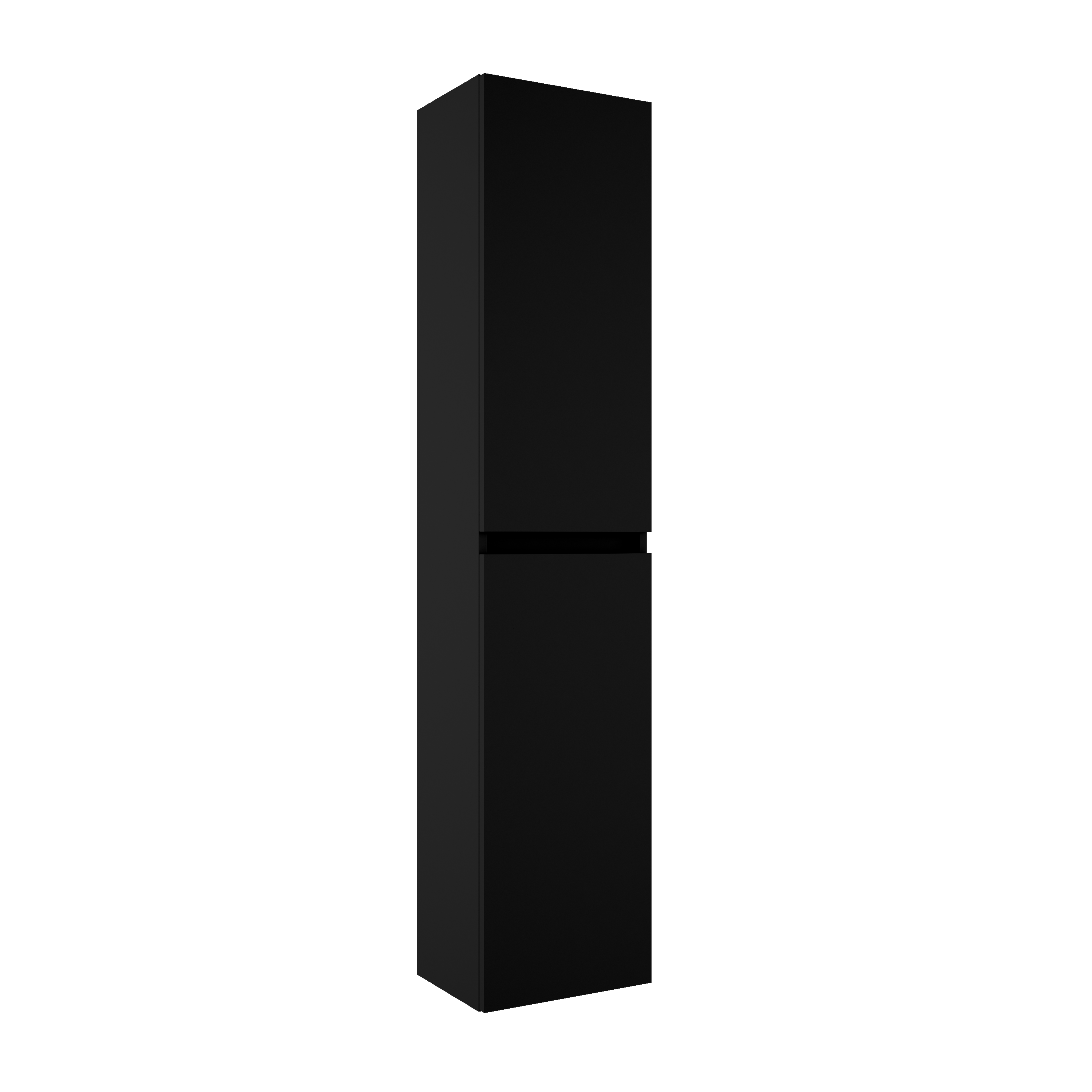 Columna de baño basic negro 34.5x160x27 cm