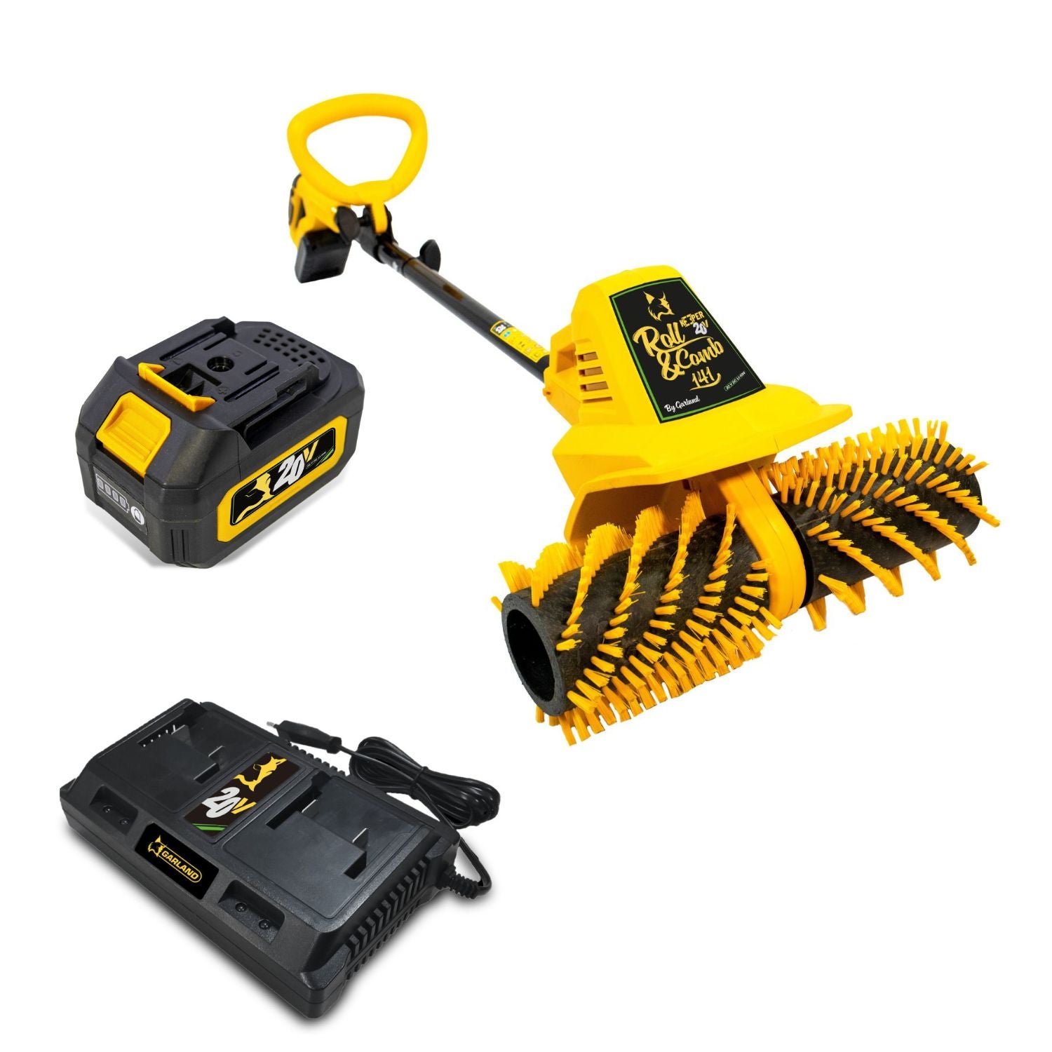 Barredora peinadora eléctrica garland roll&comb keeper20v 141v23 300w 40cm ancho