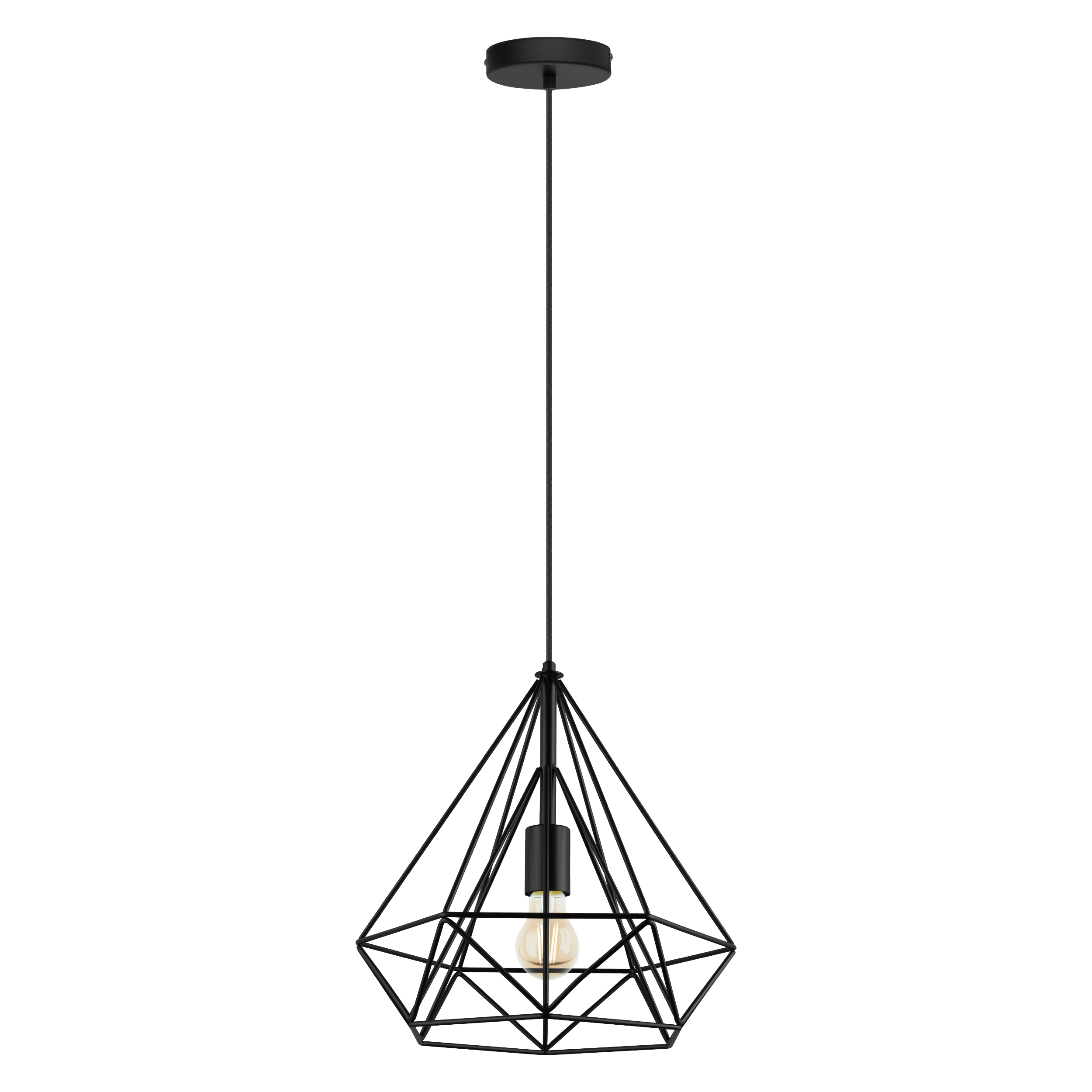 Suspensão Graha D32.5cm E27 preto Inspire - 10
