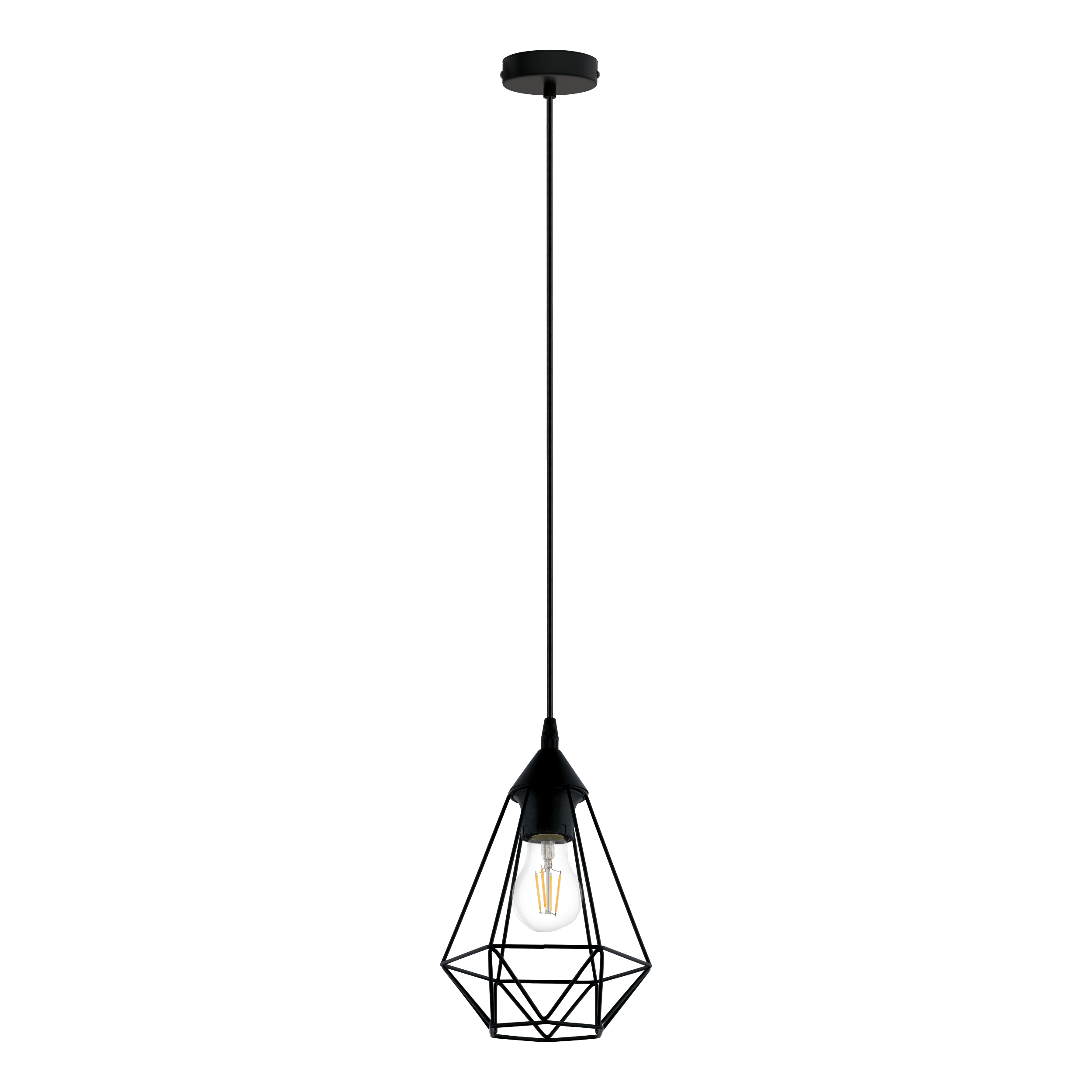 Suspensão Graha D17.5cm E27 preto Inspire - 10