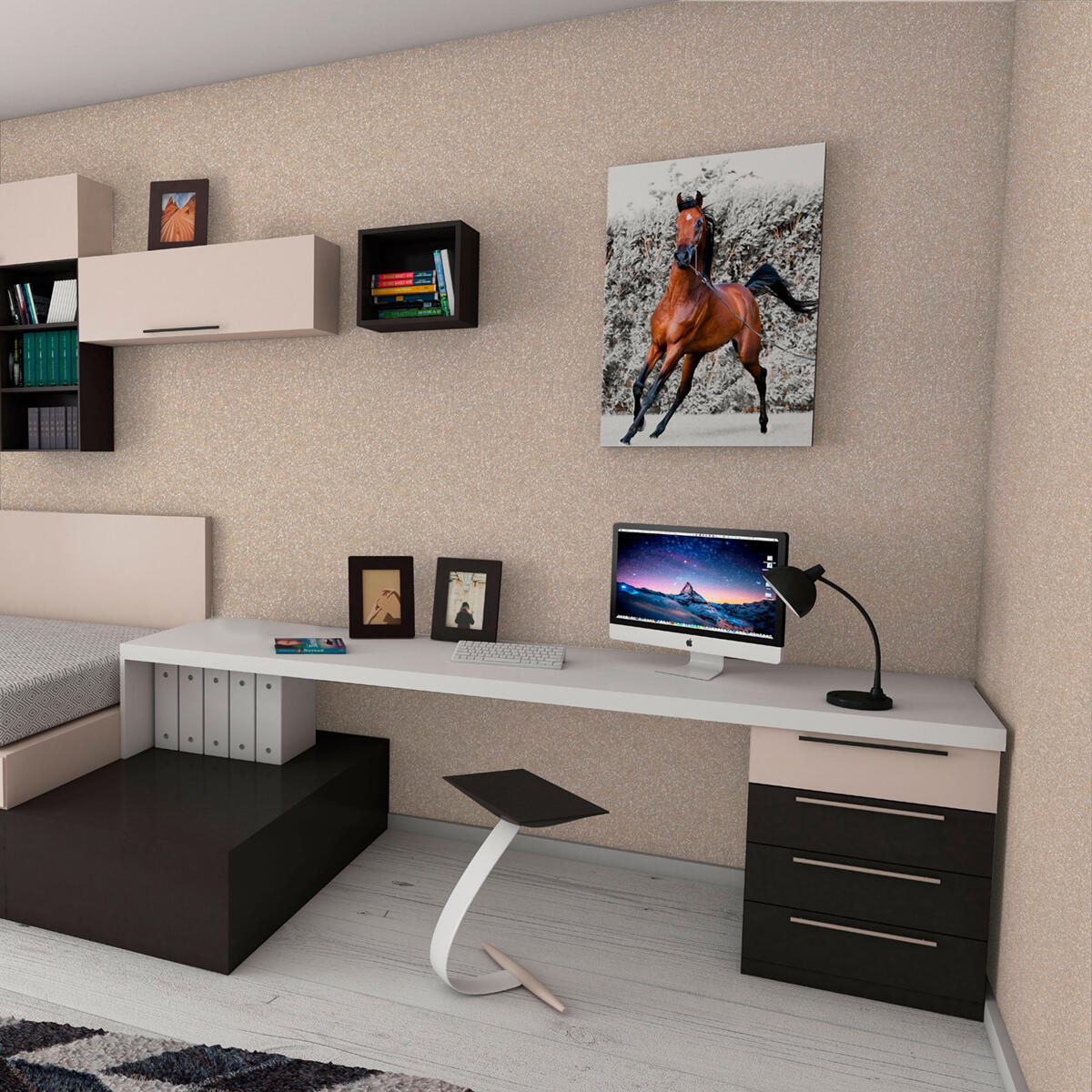 Pittura decorativa Oystar TIXE madreperla beige safari 1 l - 2