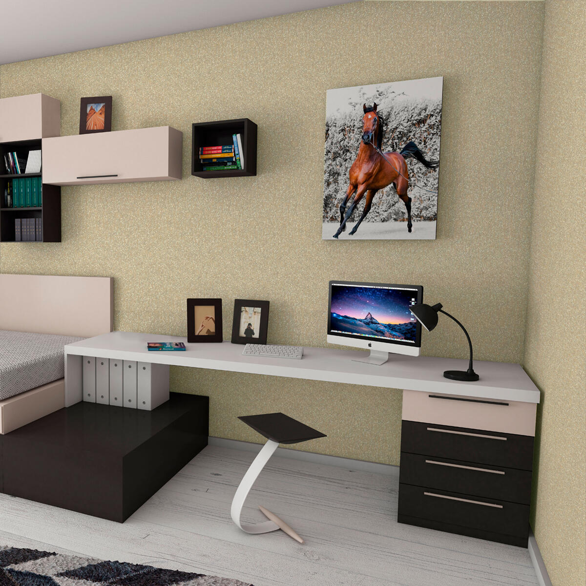 Pittura decorativa Oystar TIXE madreperla beige grano 1 l - 2